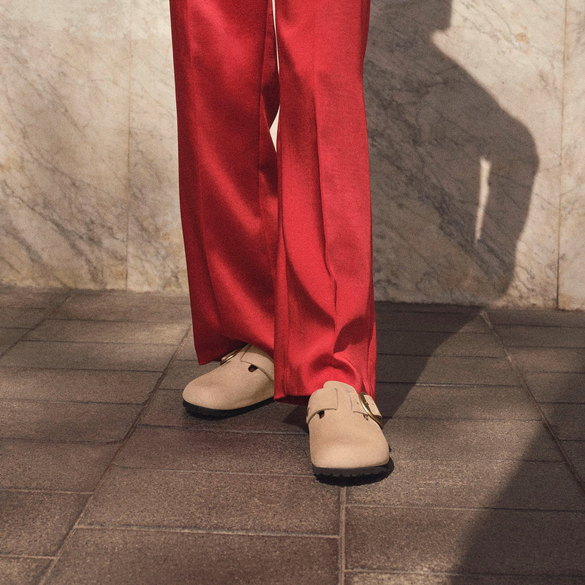 Birkenstock Boston Big Buckle sandcastle nubuck