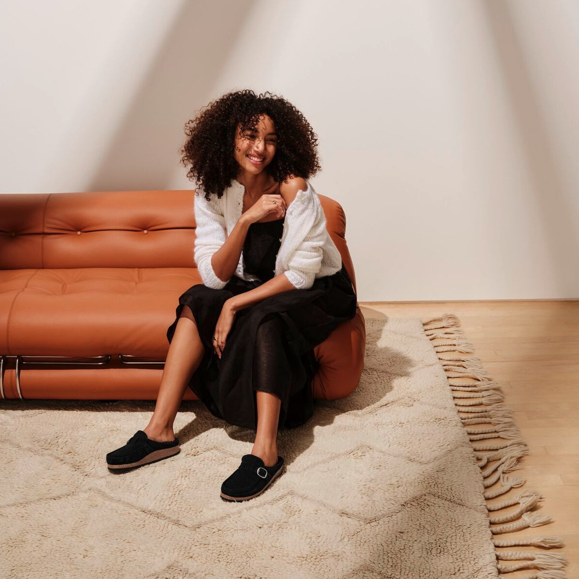 Birkenstock Buckley Shearling black suede/black shearling