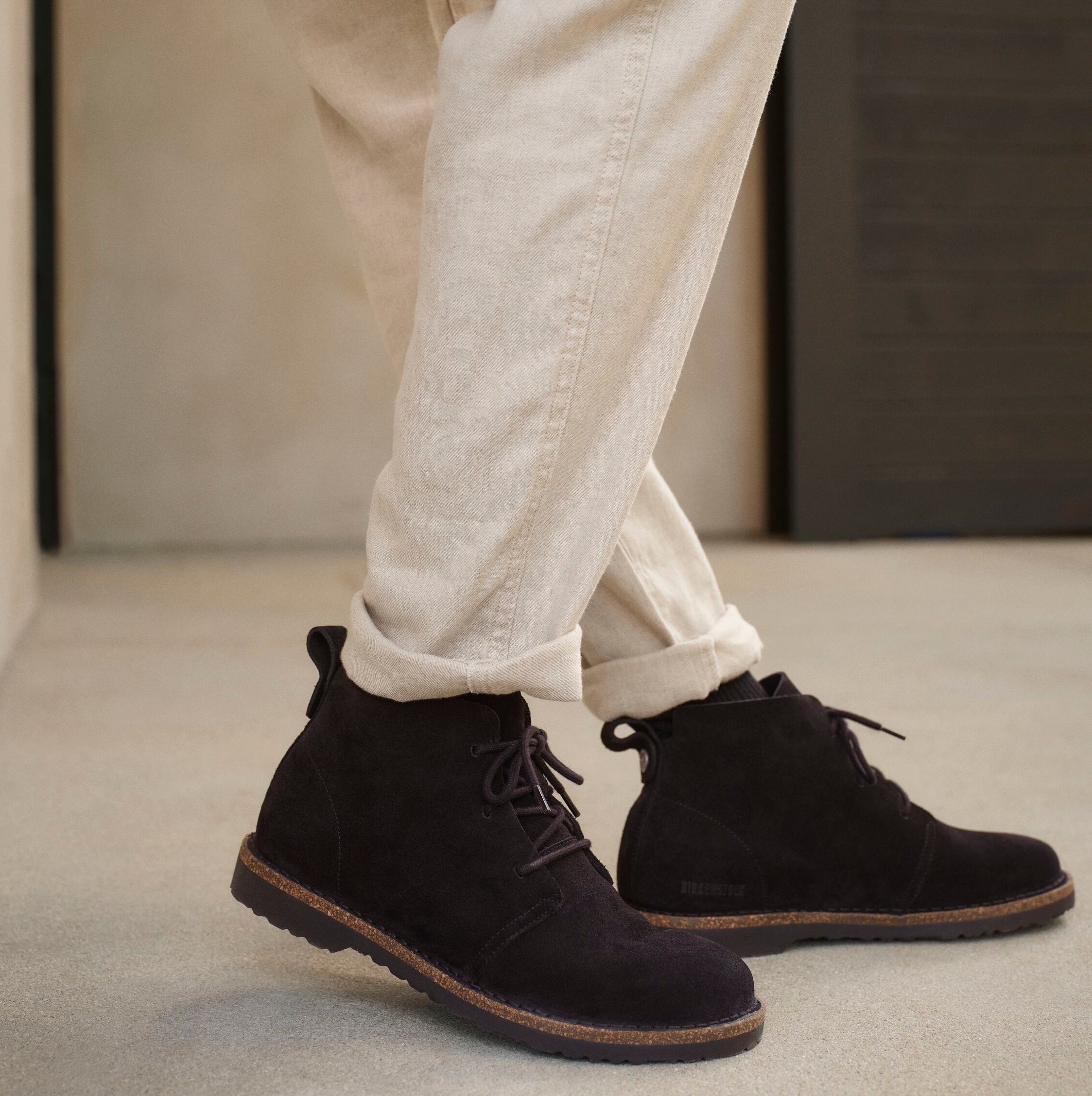 Birkenstock Uppsala Mid Chukka black suede