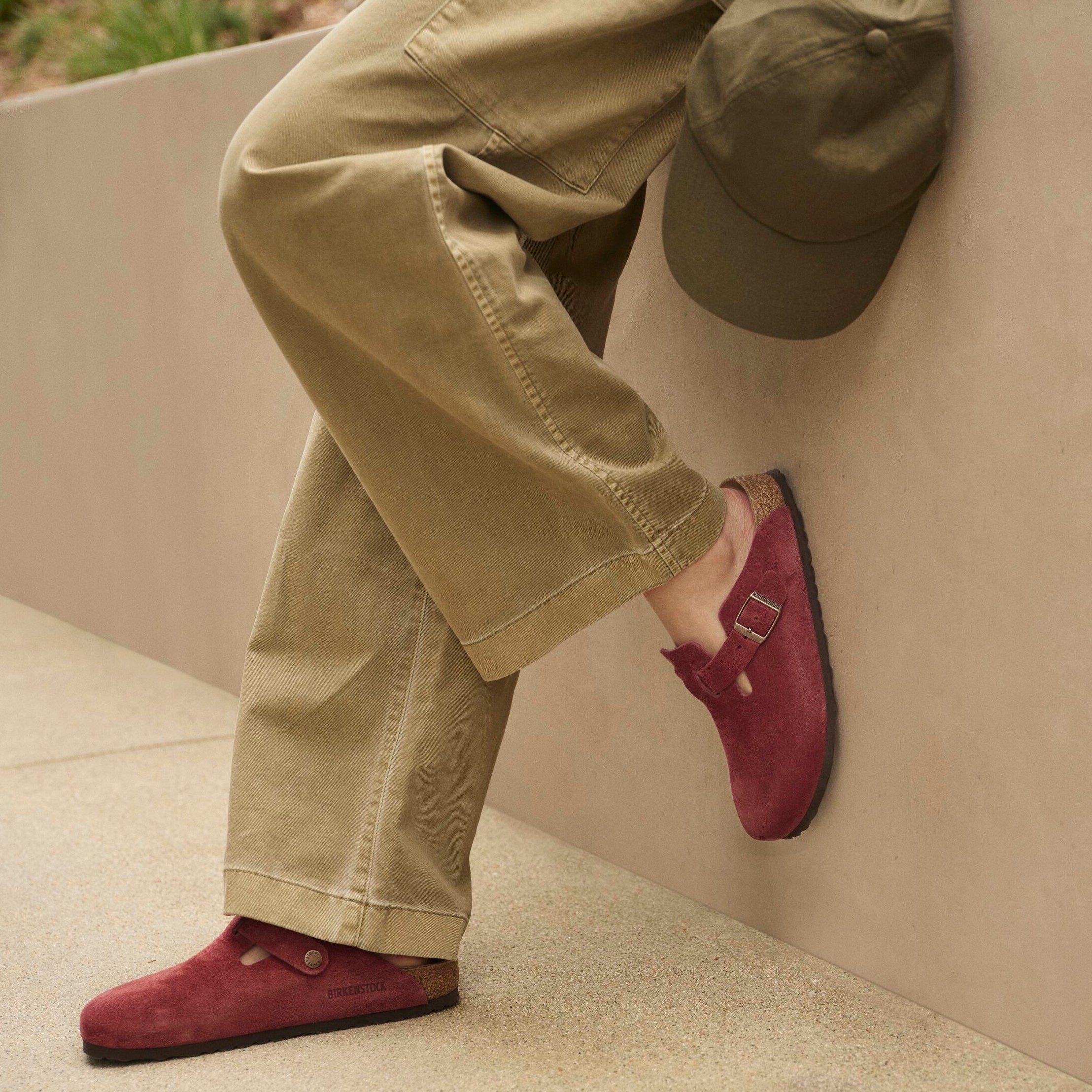 Birkenstock Boston zinfandel suede