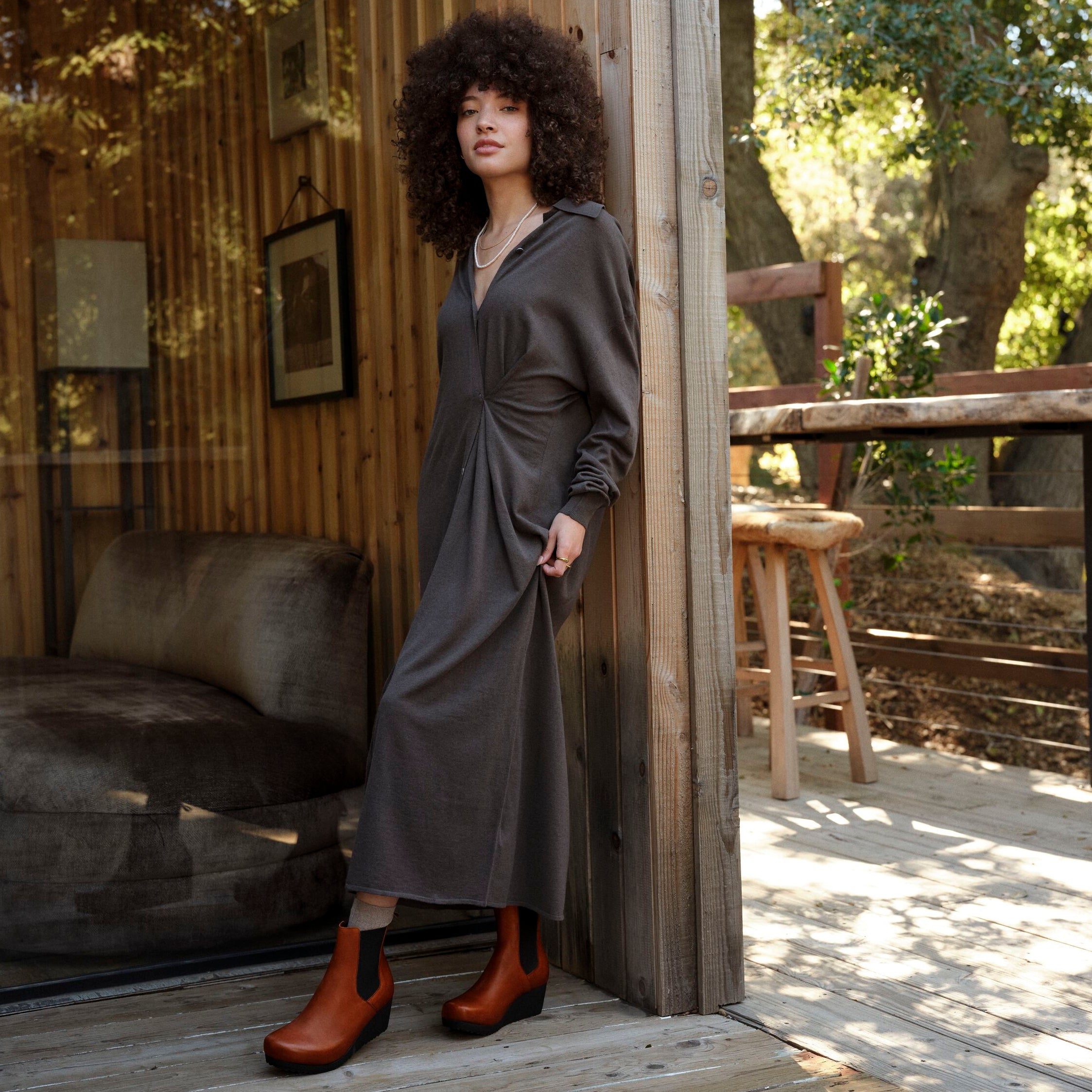 Papillio Ebba Slip On cognac leather by Birkenstock