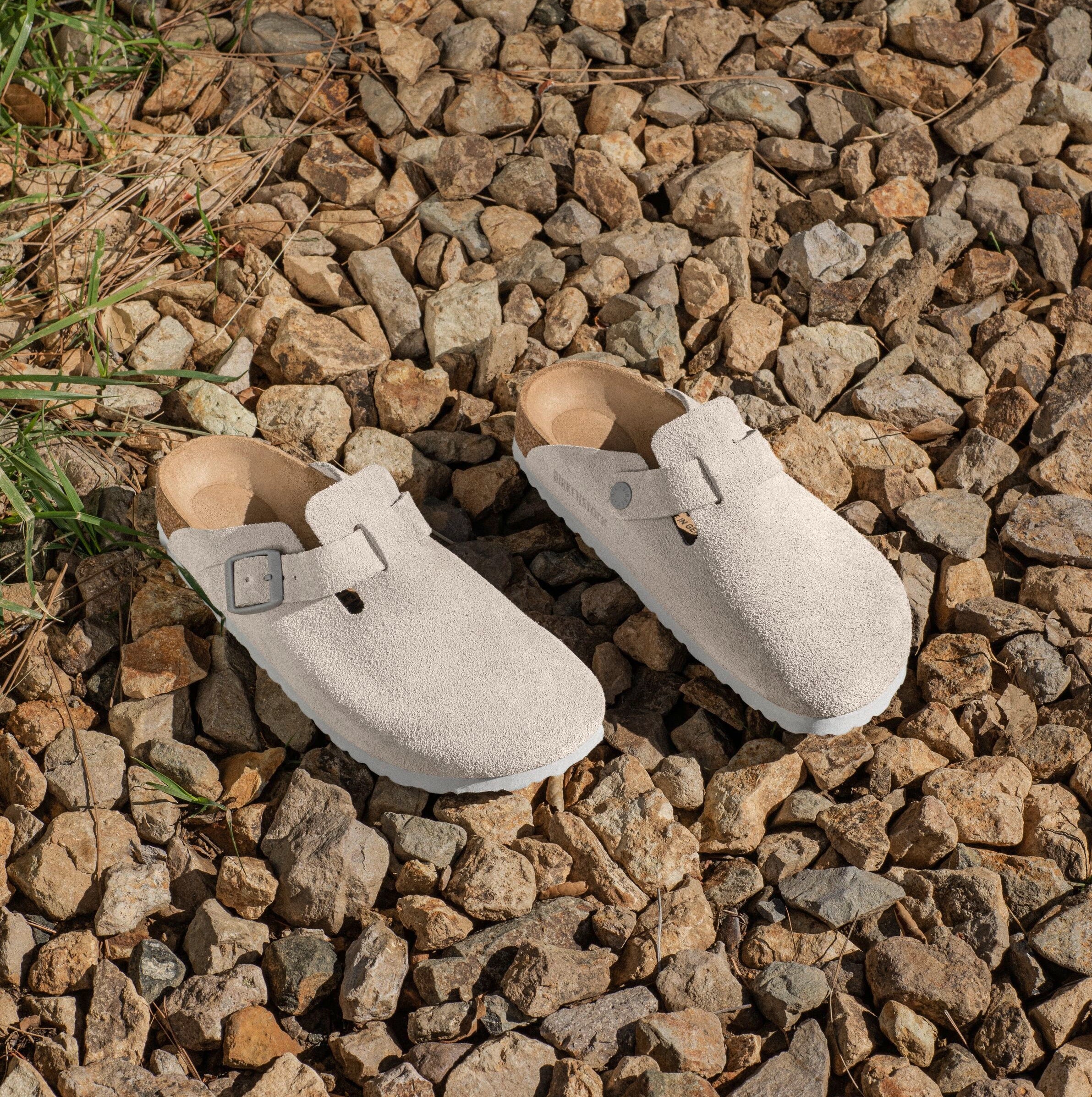 Birkenstock Limited Edition Boston stone coin suede