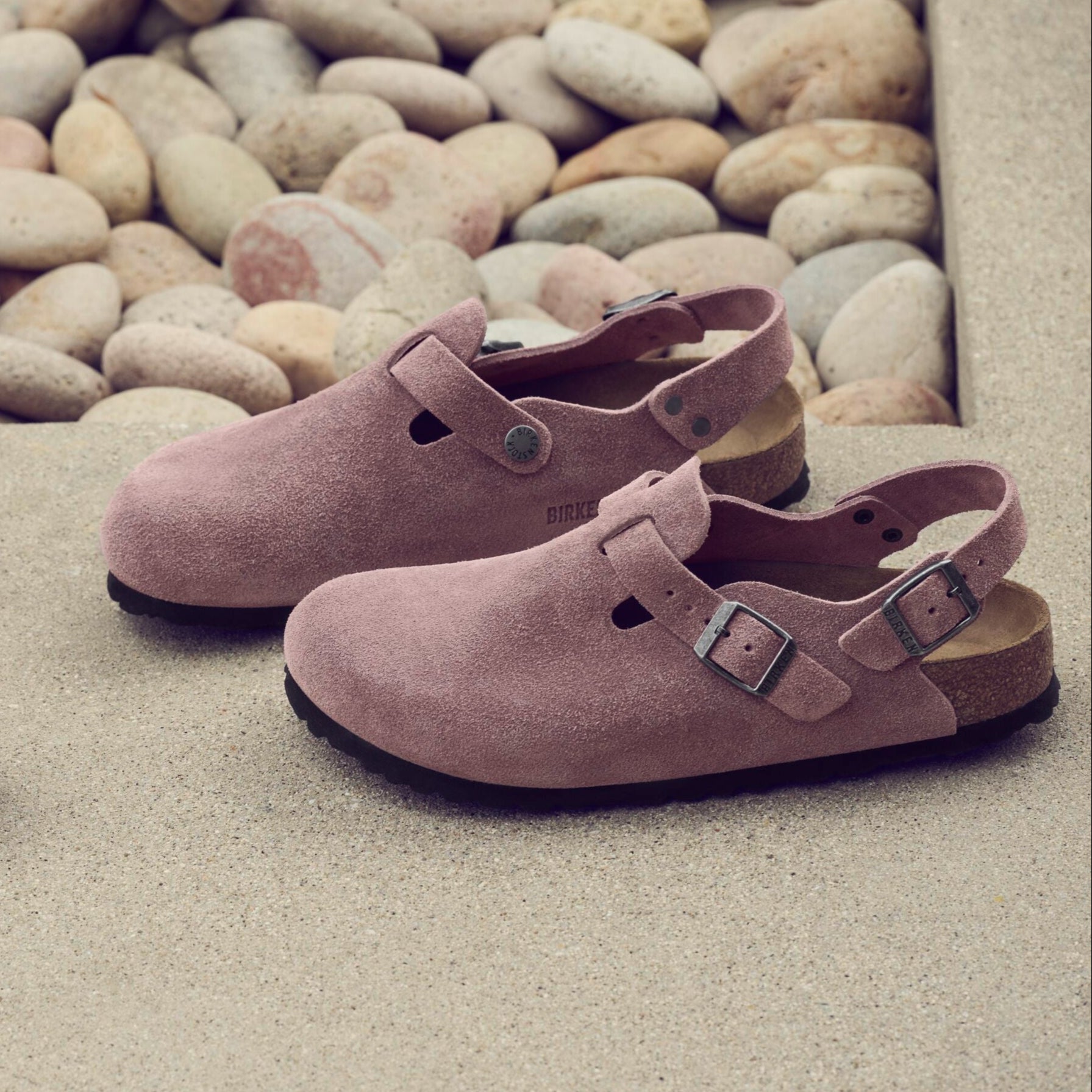 Birkenstock Tokio faded purple suede
