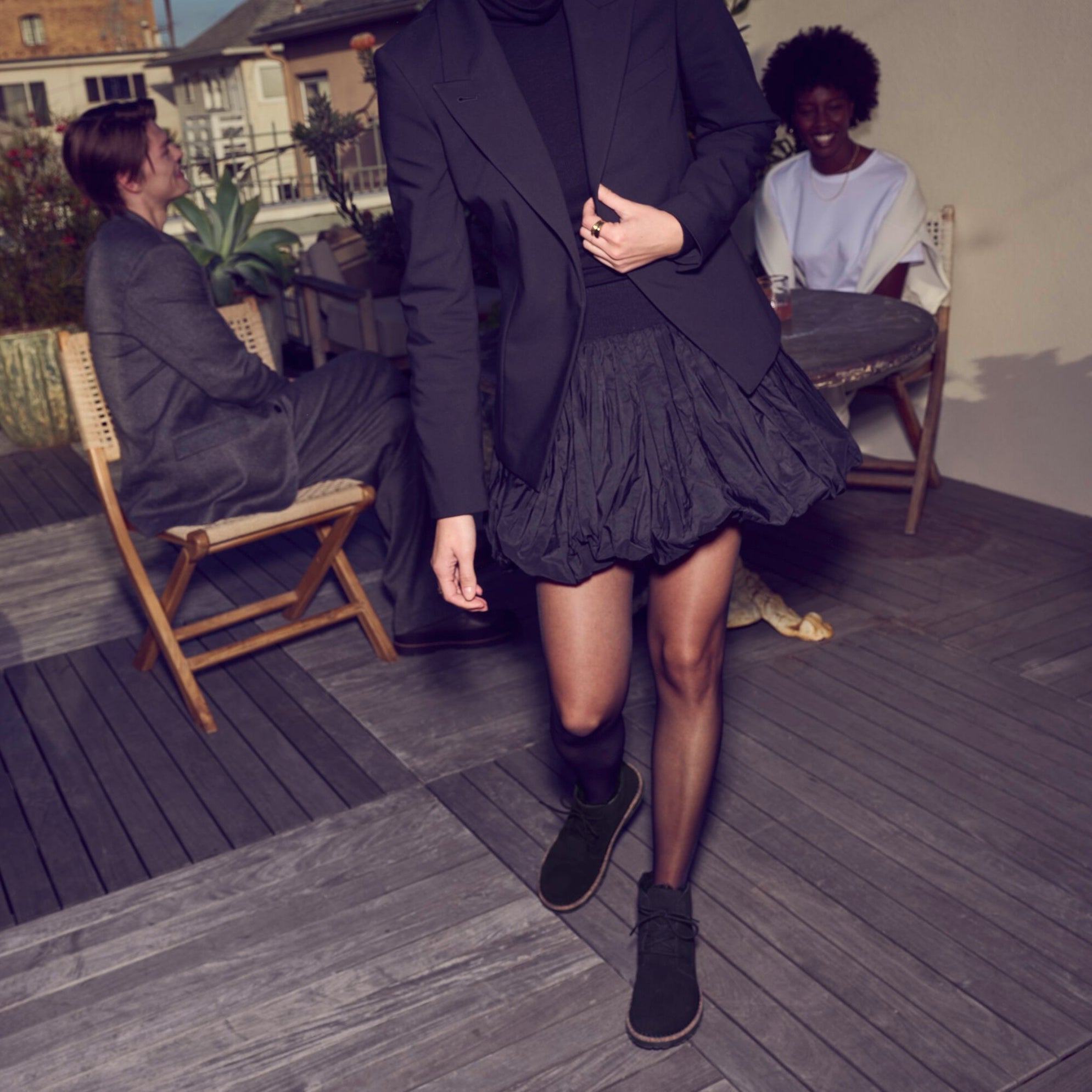 Birkenstock Uppsala Mid Chukka Shearling black suede/black shearling