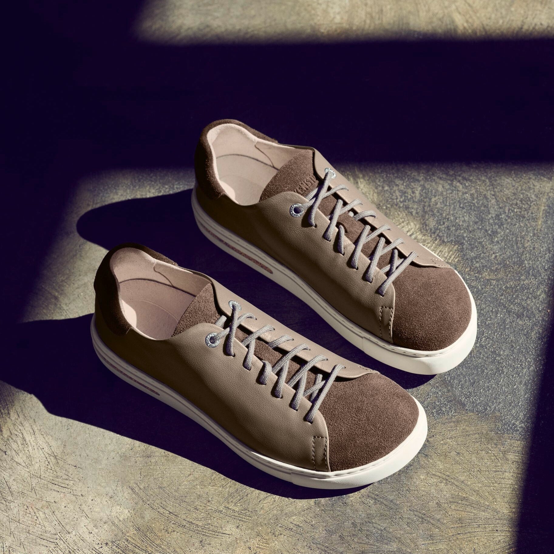 Birkenstock Bend Low concrete gray leather/suede