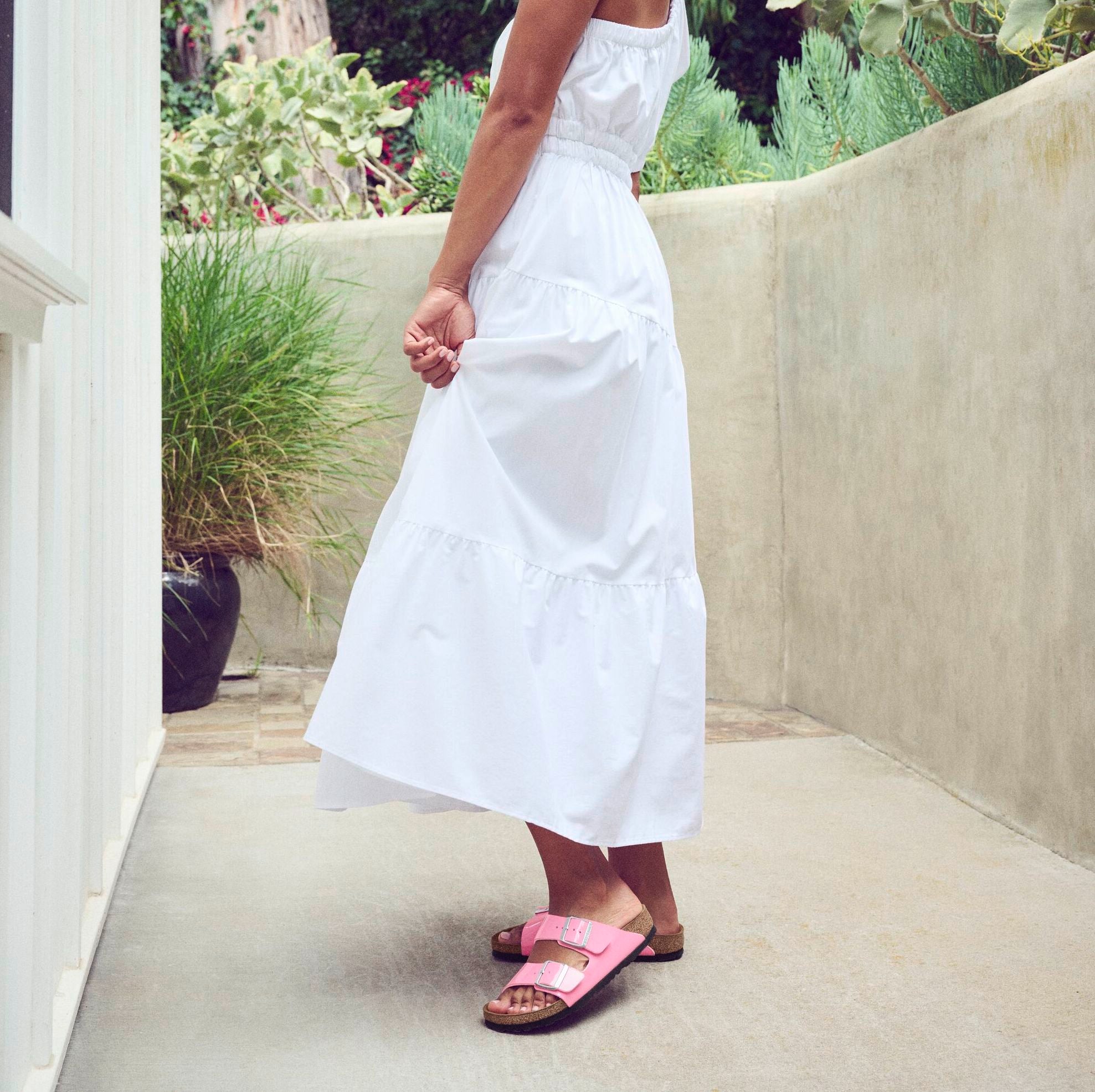 Birkenstock Arizona candy pink patent Birko-Flor