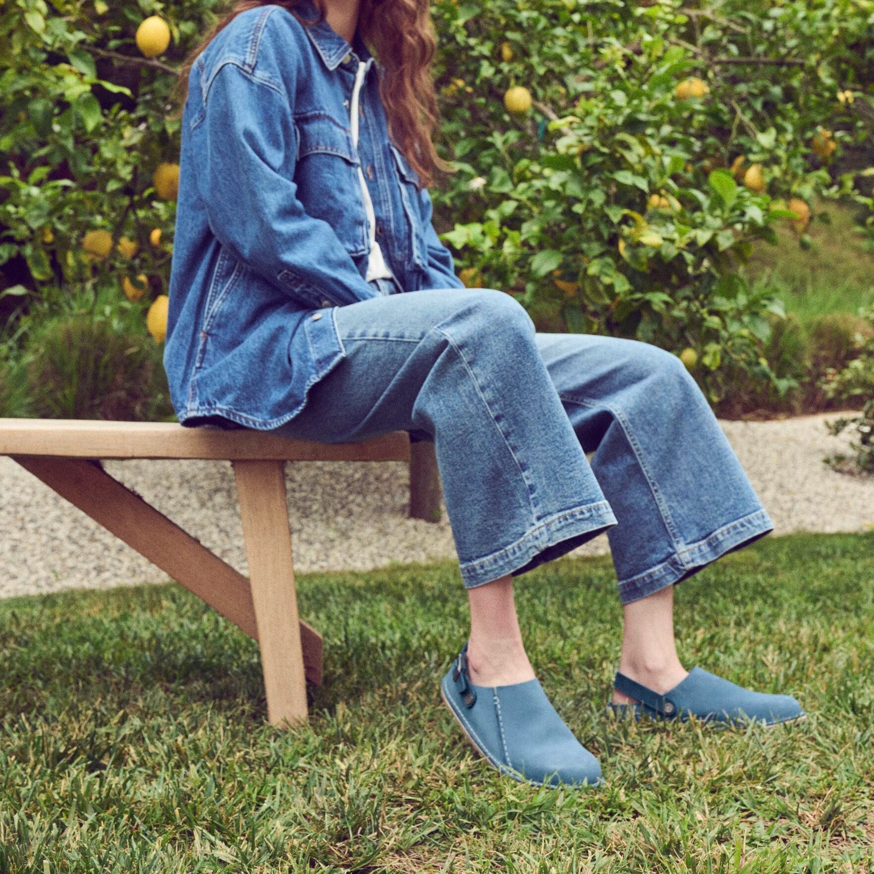 Birkenstock Lutry elemental blue suede