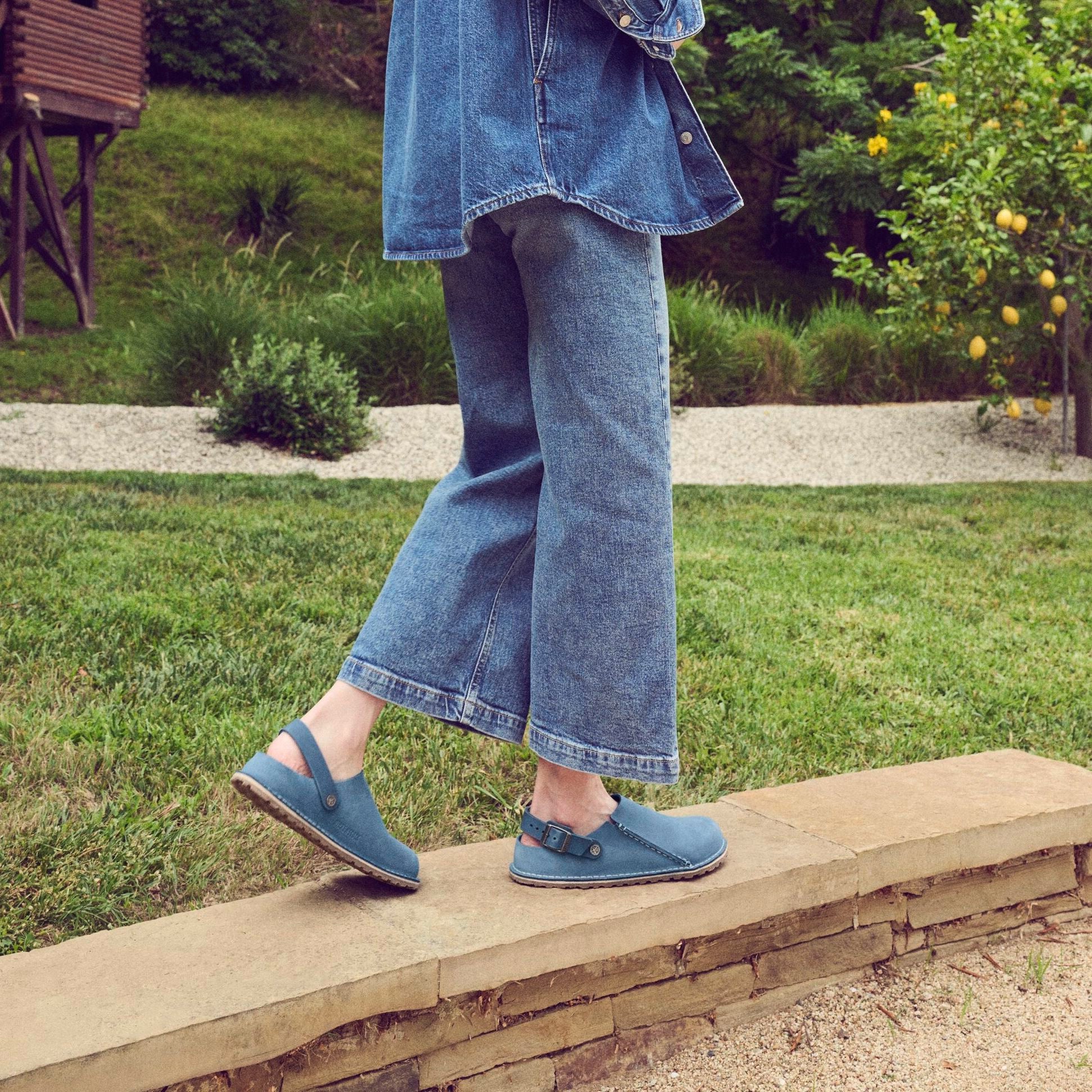 Birkenstock Lutry elemental blue suede