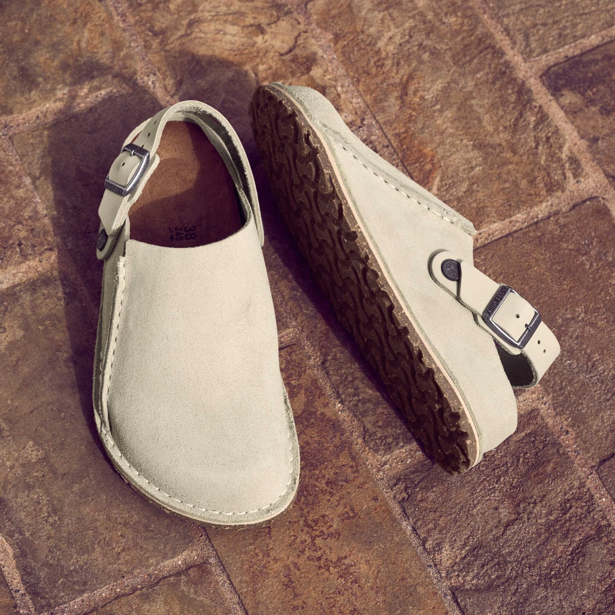 Birkenstock Lutry eggshell suede