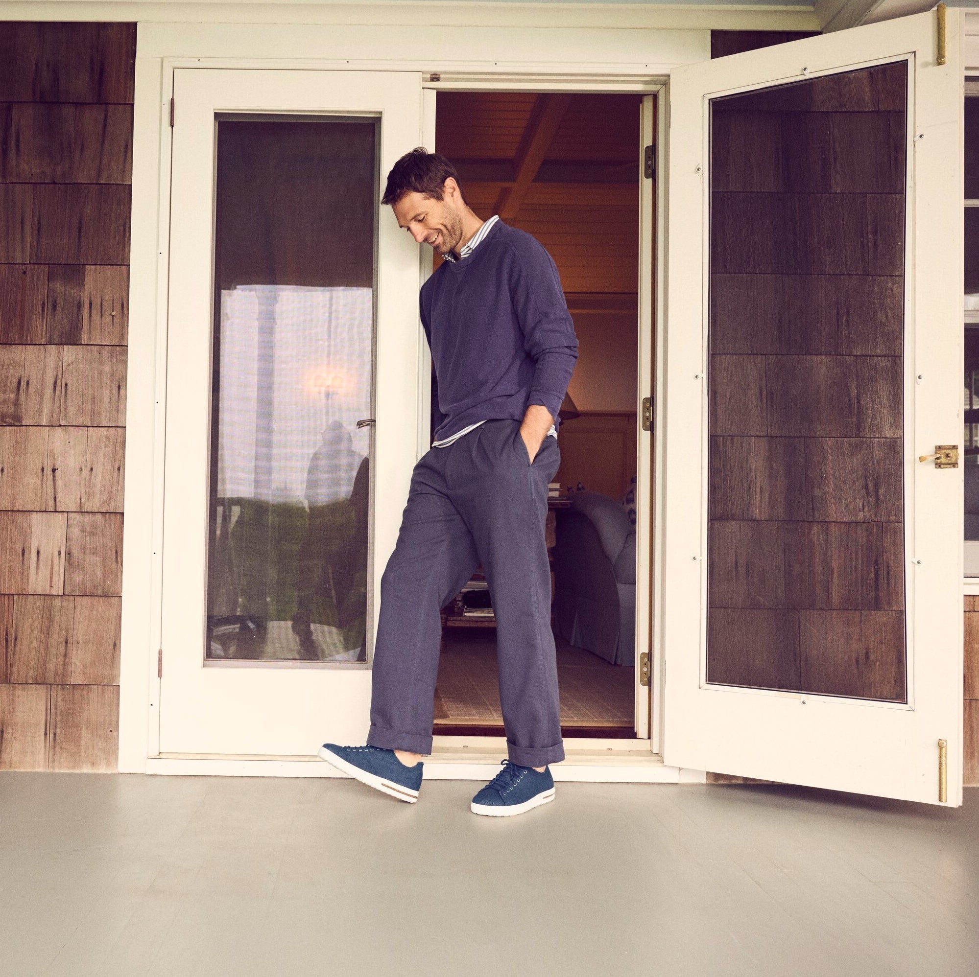 Birkenstock Bend Deconstructed midnight canvas