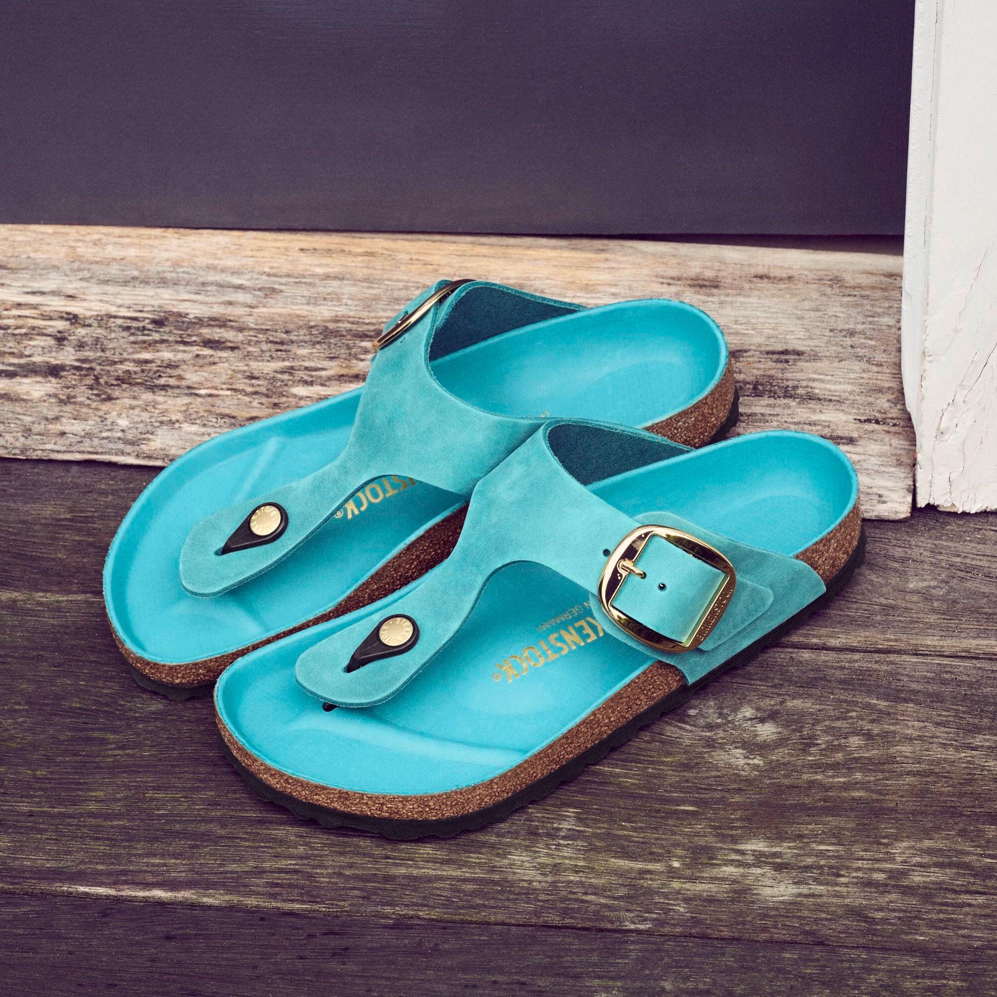 Birkenstock Gizeh Big Buckle biscay bay oiled leather