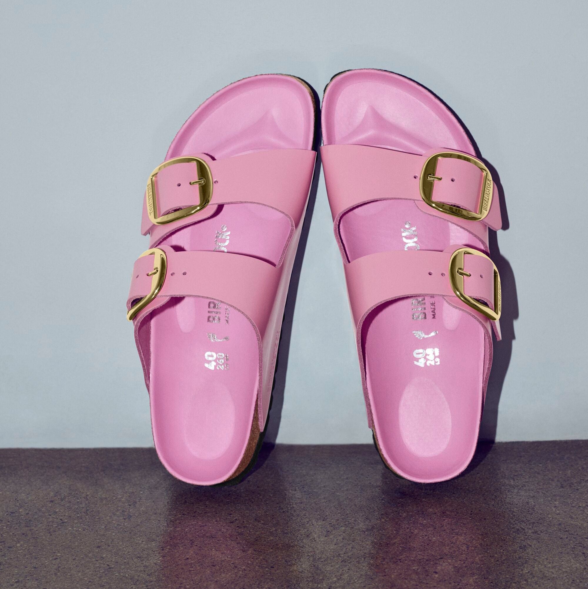 Birkenstock Limited Edition Arizona Big Buckle high shine fondant pink leather