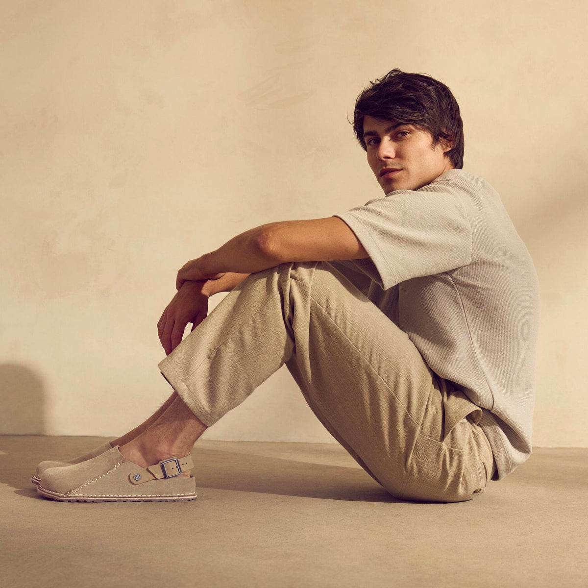Birkenstock Lutry gray taupe suede