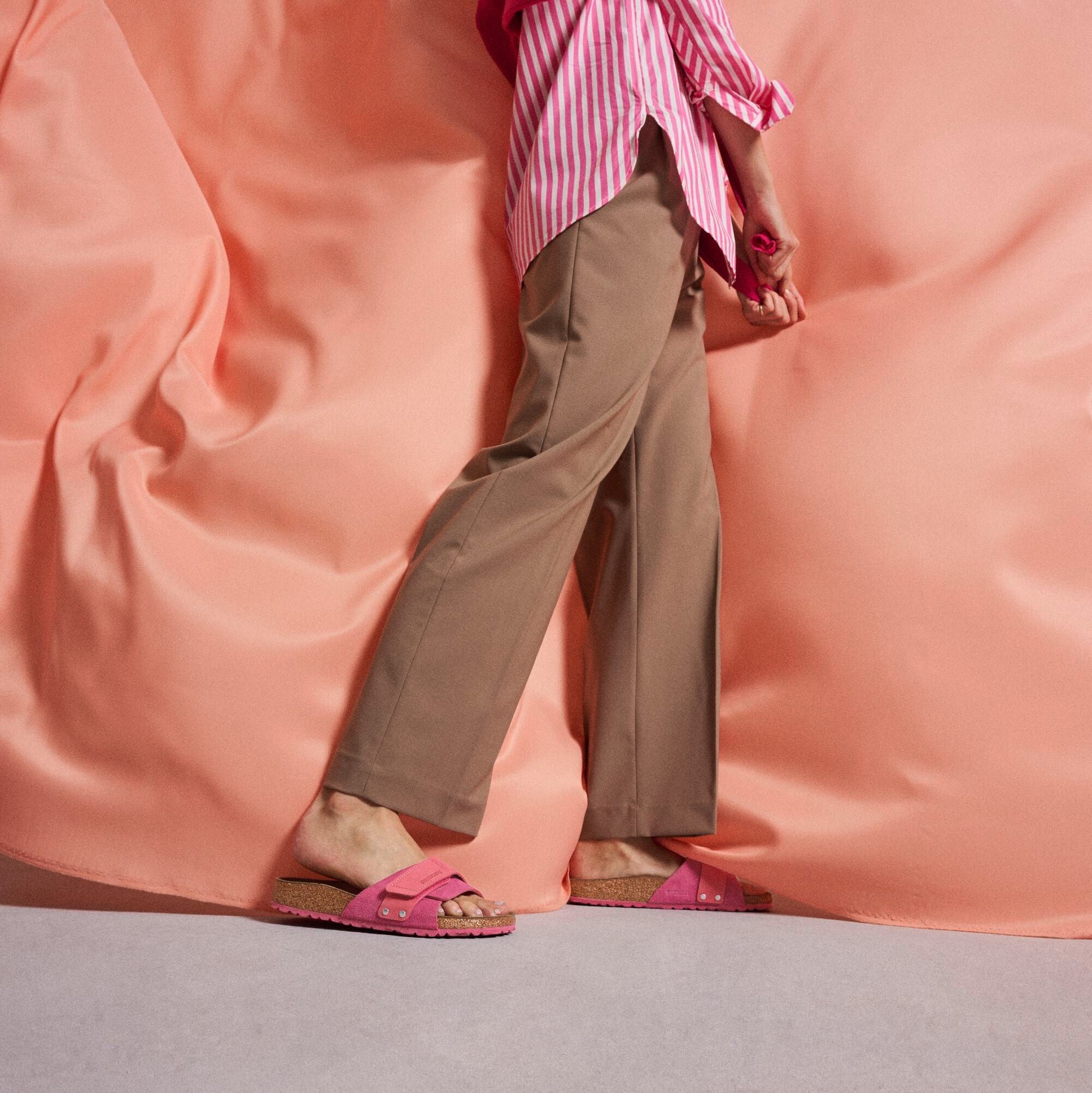 Birkenstock Oita fuchsia tulip suede