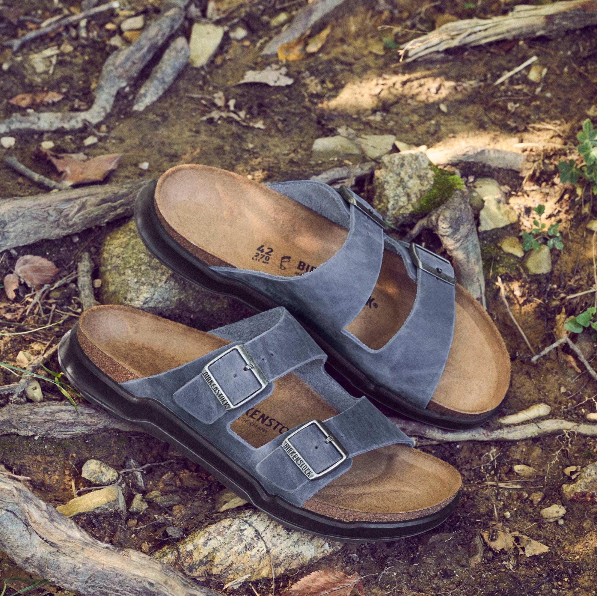 Birkenstock Men's Arizona Crosstown elemental blue oiled leather