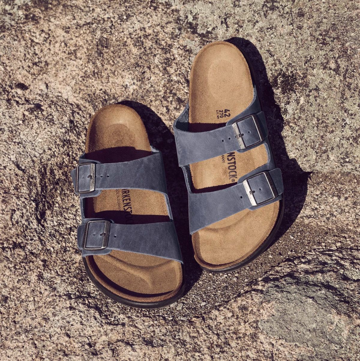 Birkenstock Men's Arizona Crosstown elemental blue oiled leather
