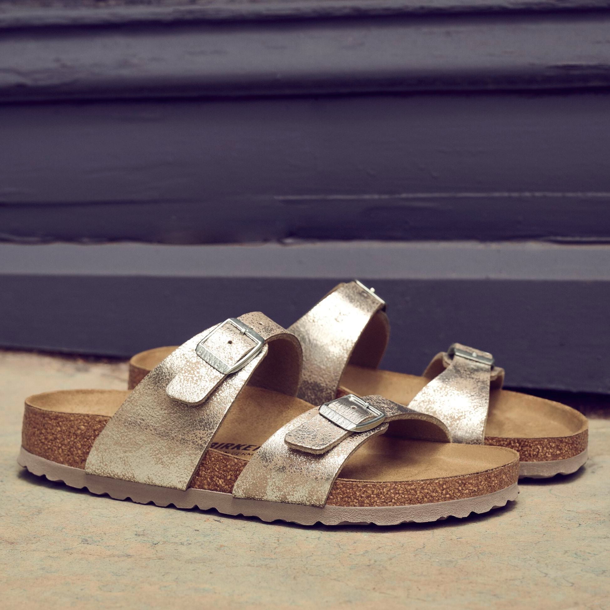 Birkenstock Limited Edition Sydney washed silver Birko-Flor