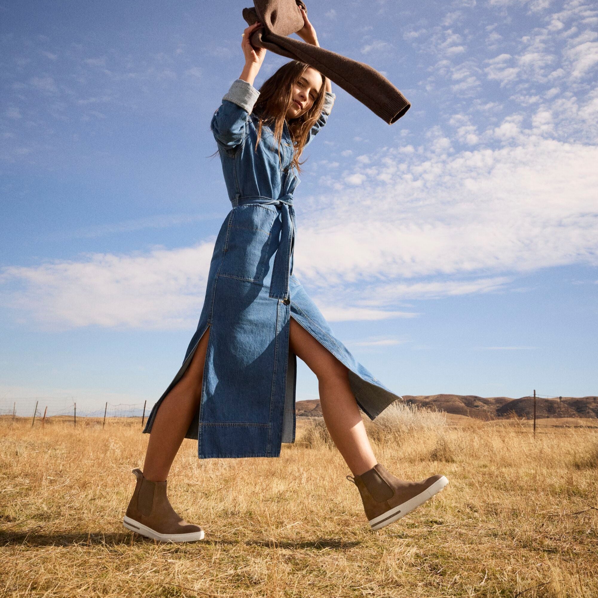 Birkenstock Bend Chelsea dark tea suede