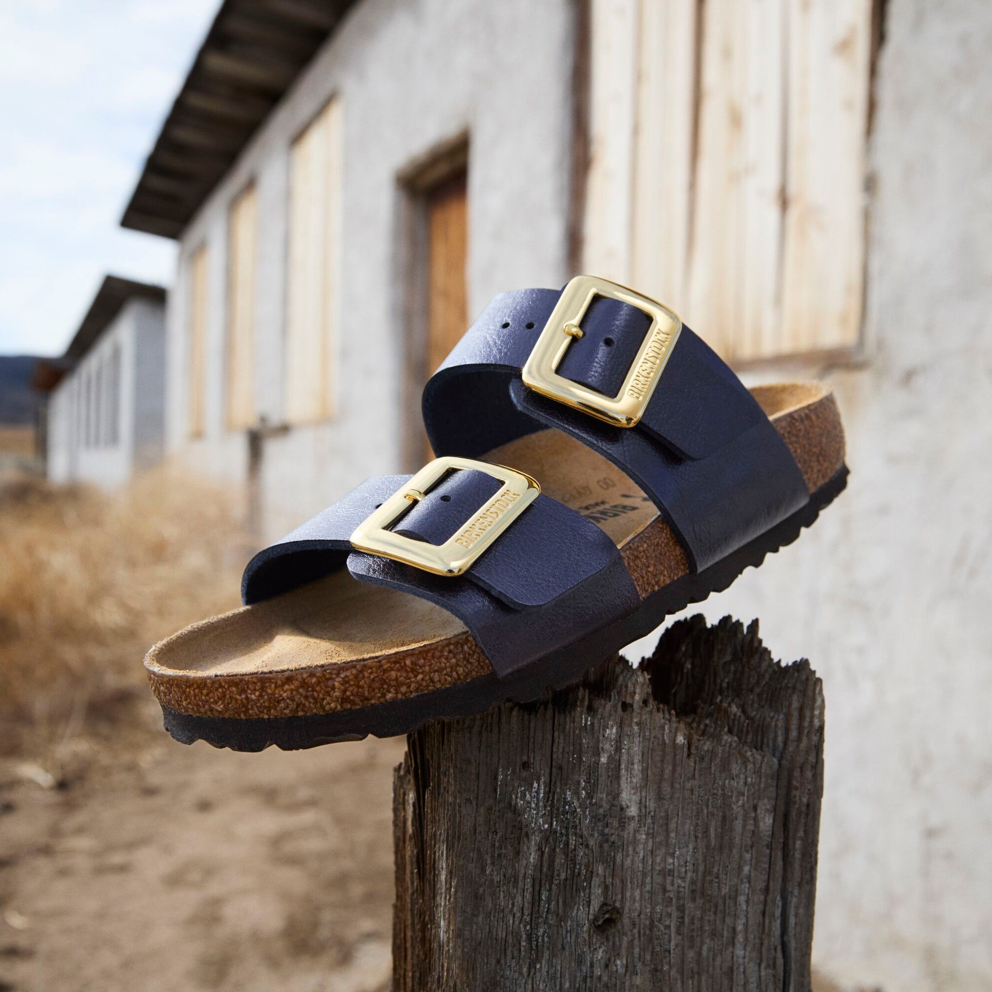 Birkenstock Sydney Luxe Buckle graceful midnight Birko-Flor