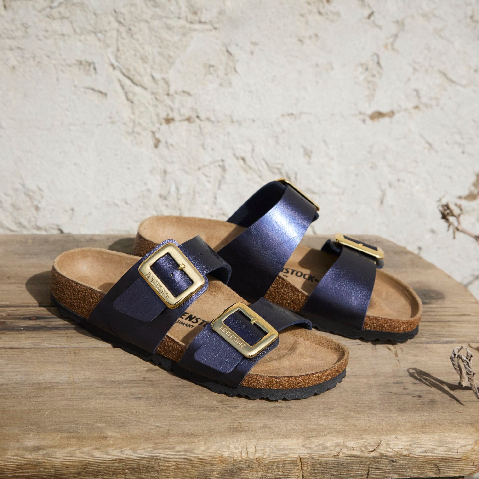 Birkenstock Sydney Luxe Buckle graceful midnight Birko-Flor