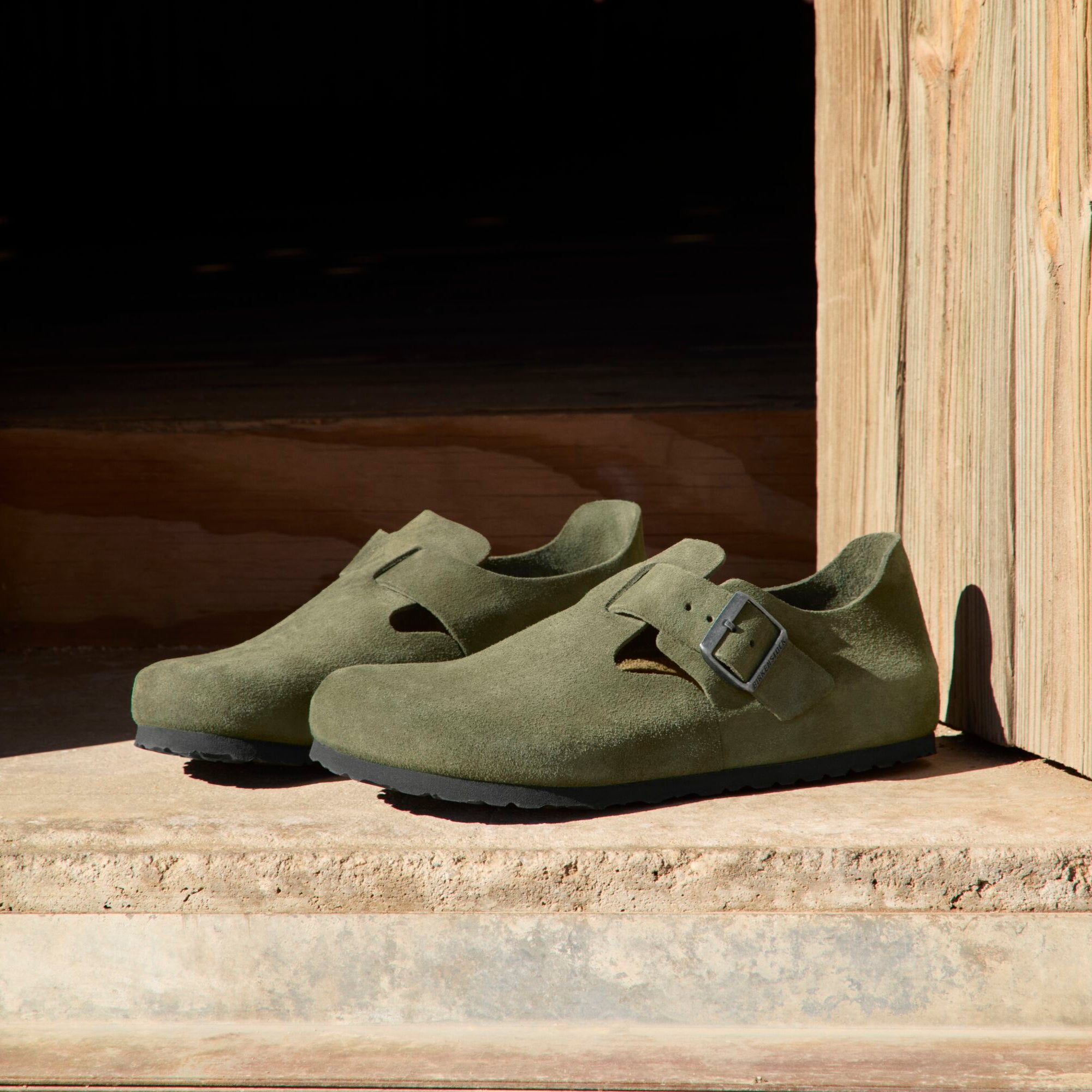 Birkenstock London thyme suede