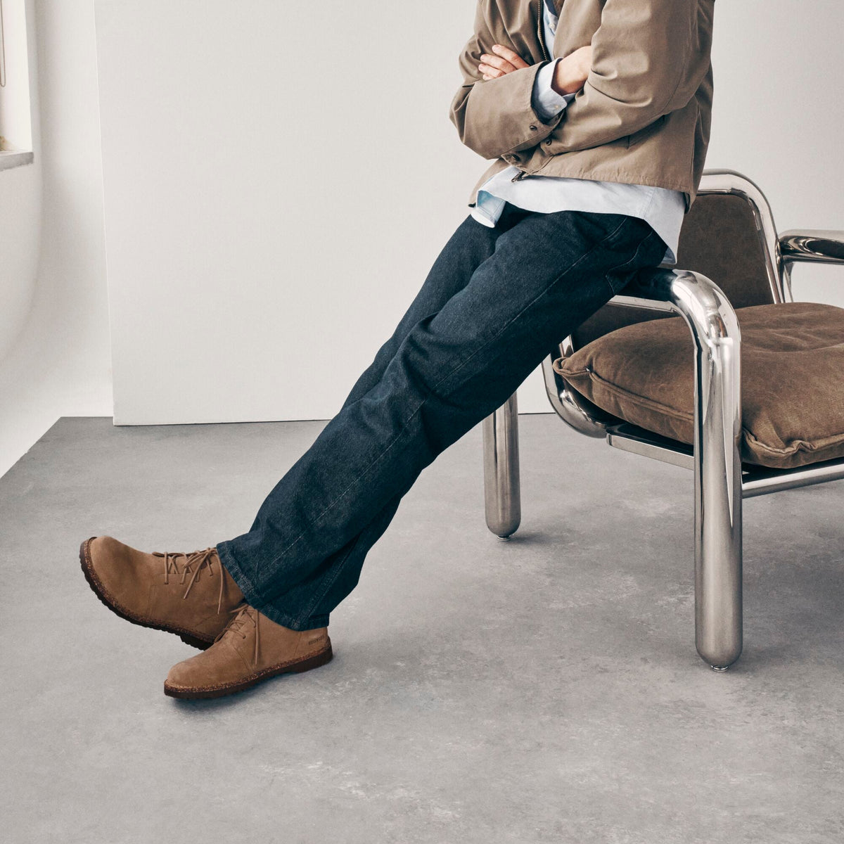Birkenstock Uppsala Mid Chukka dark tea suede