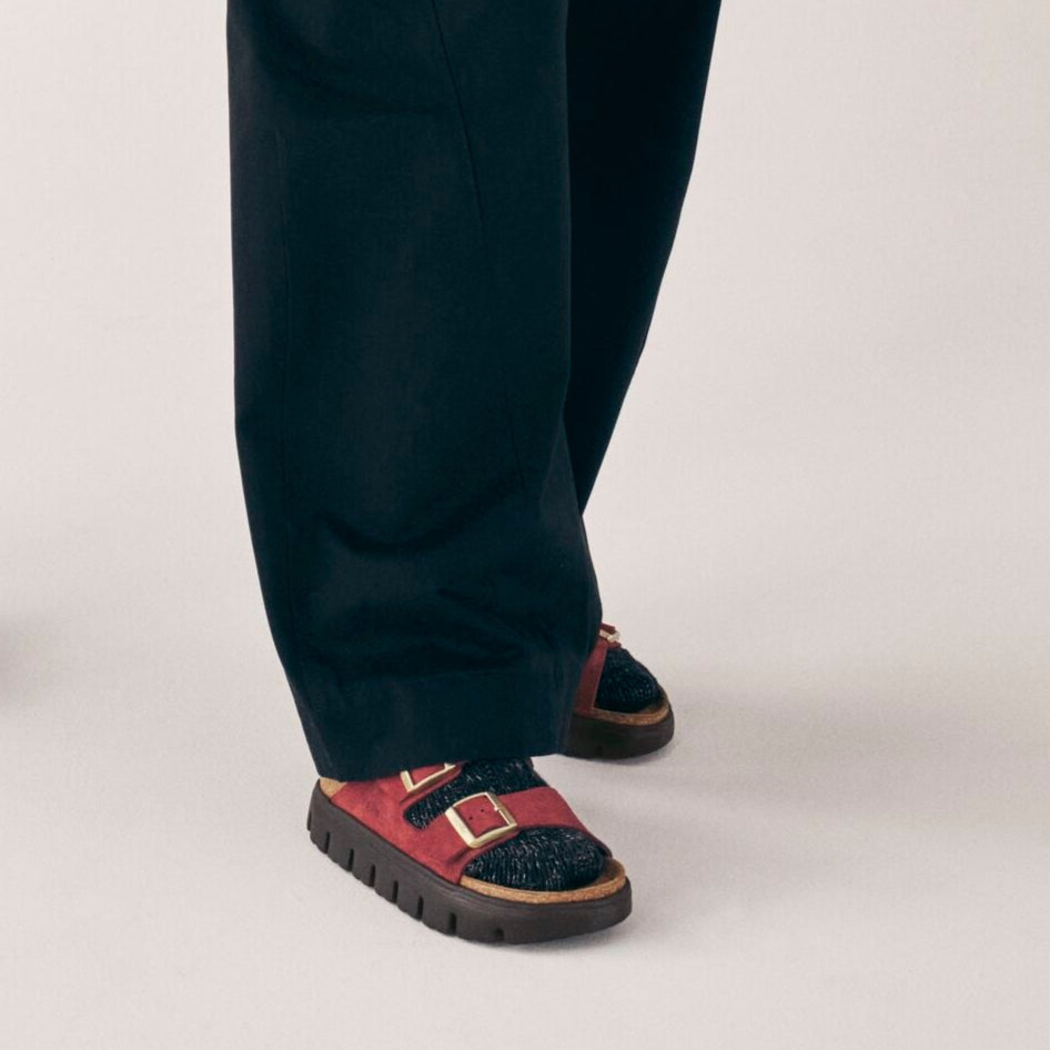 Papillio Arizona Chunky zinfandel suede by Birkenstock