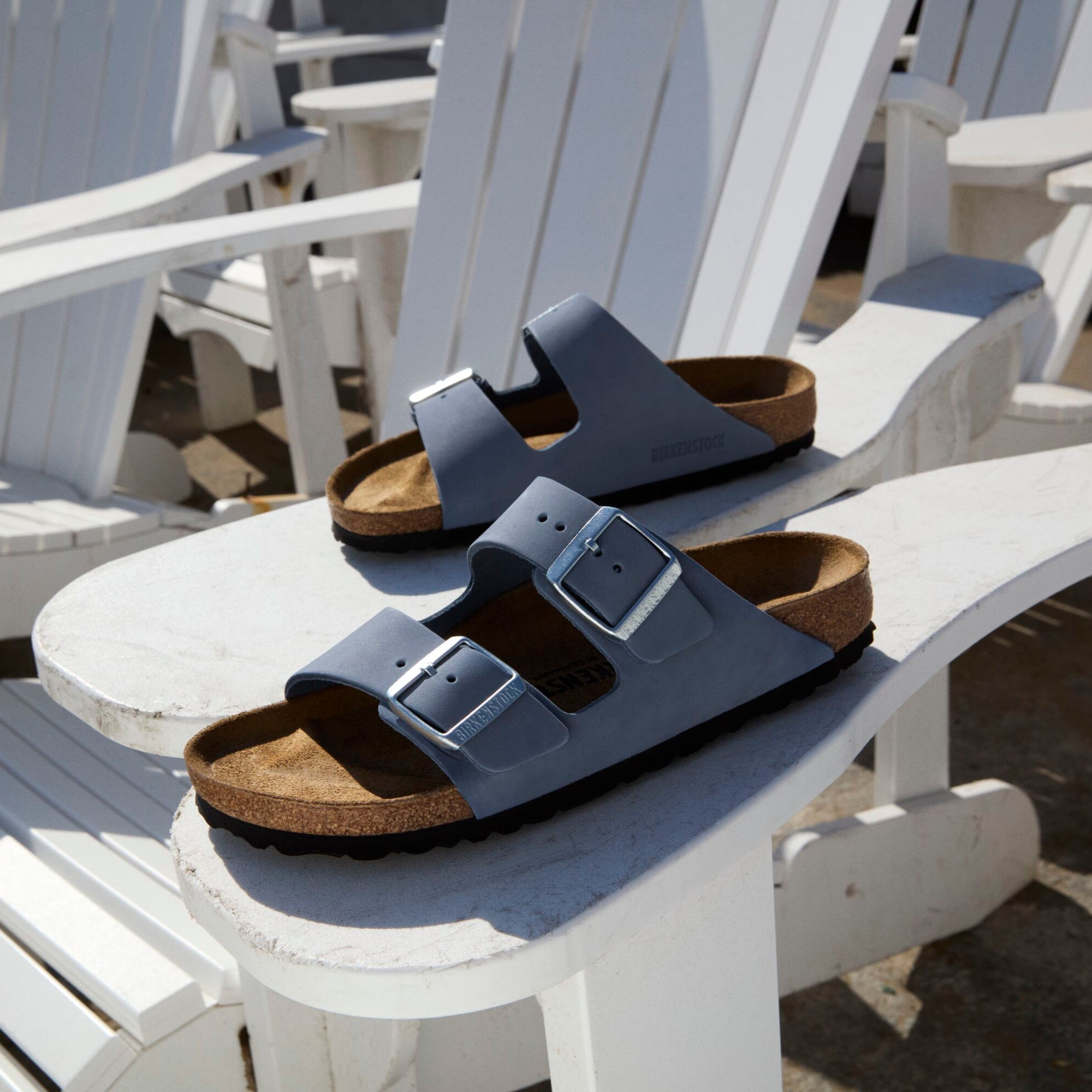 Birkenstock Arizona stone blue nubuck