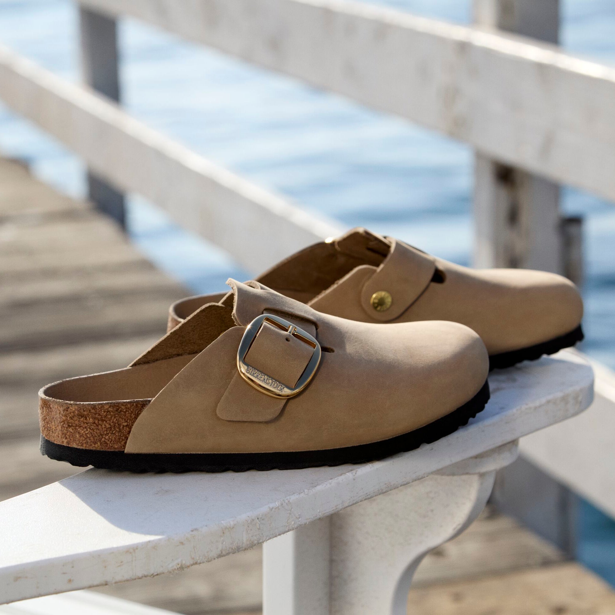 Birkenstock Boston Big Buckle tobacco oiled leather