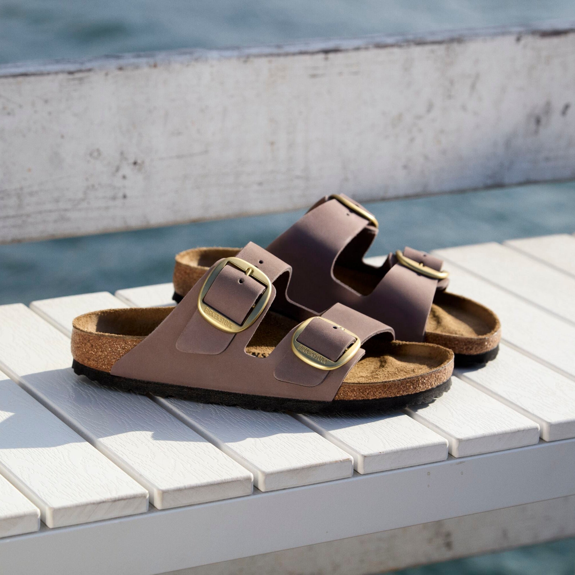 Birkenstock Arizona Big Buckle faded purple nubuck