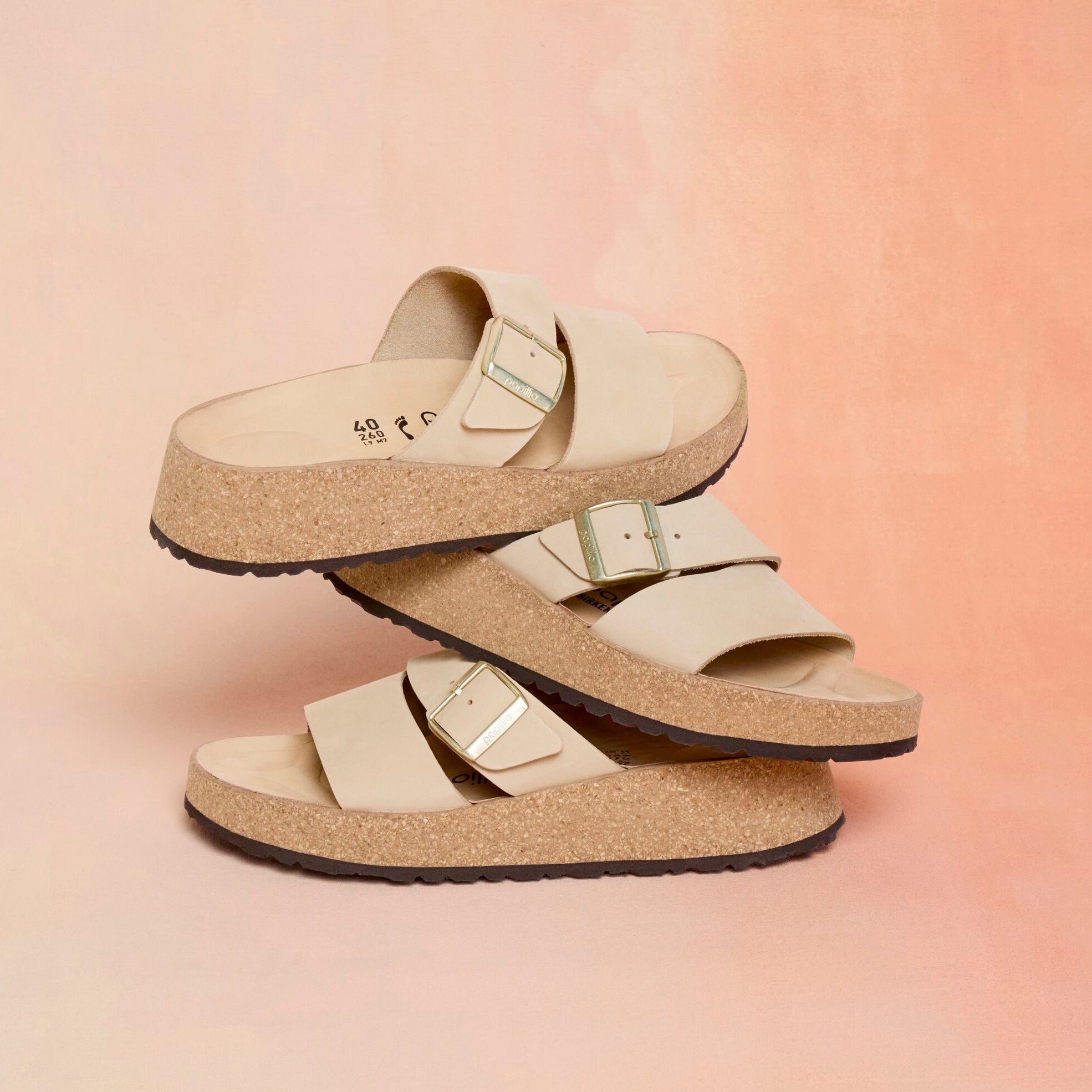Papillio Almina sandcastle nubuck by Birkenstock
