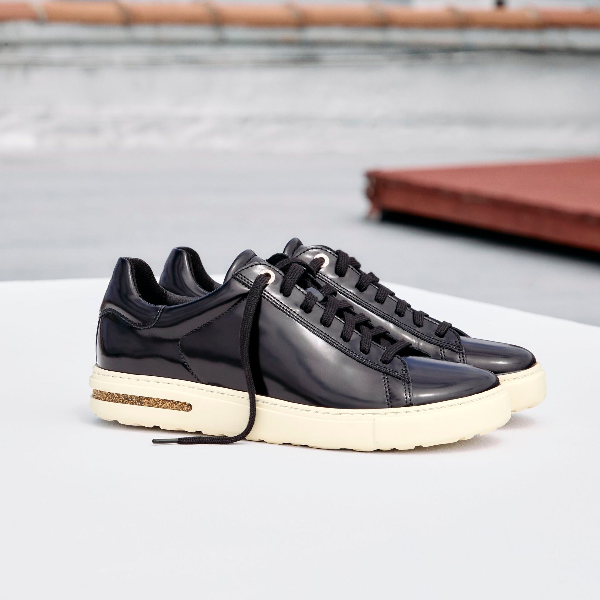 Birkenstock Bend Low high shine black leather