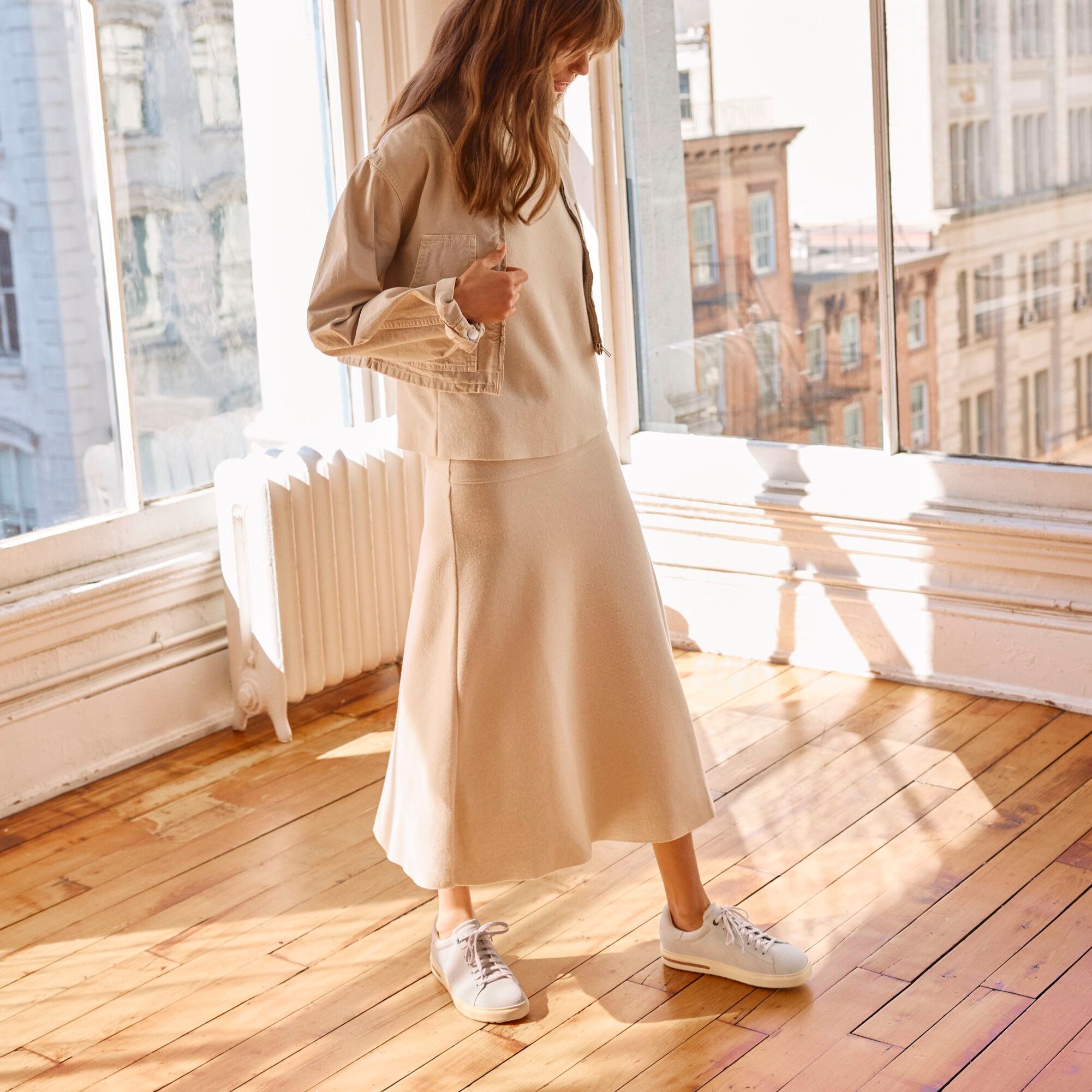 Birkenstock Bend Low antique white suede