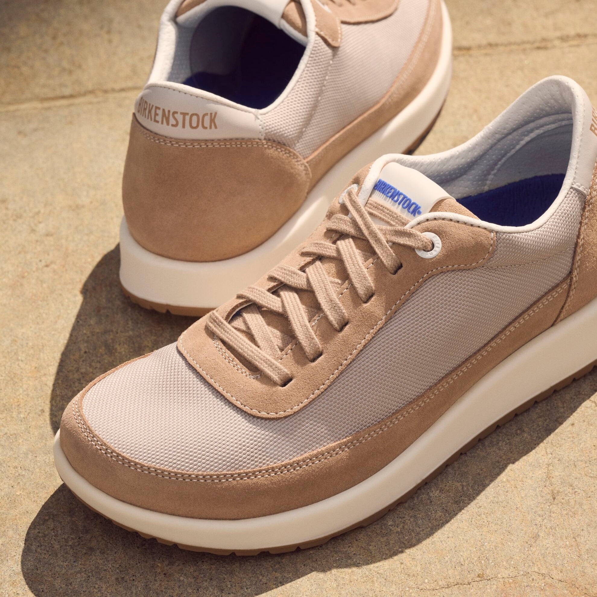 Birkenstock Honnef City new beige suede/sandcastle textile