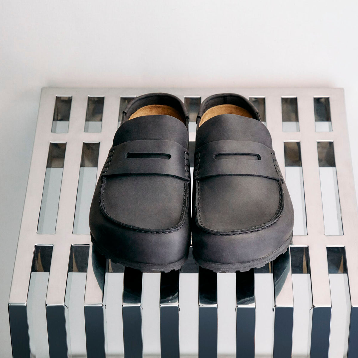 Birkenstock Naples Wrapped black oiled leather