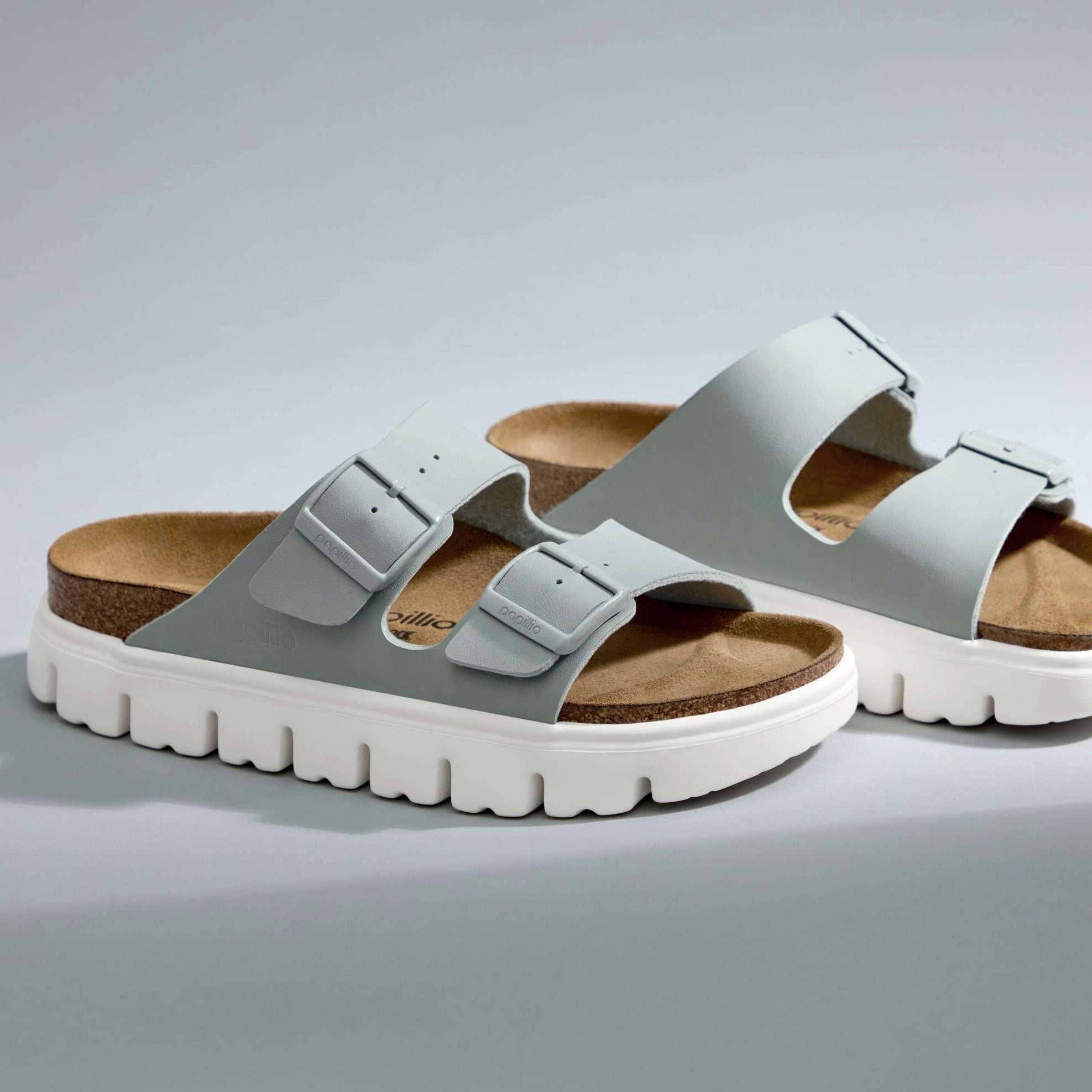 Papillio Arizona Chunky pure sage Birko-Flor by Birkenstock