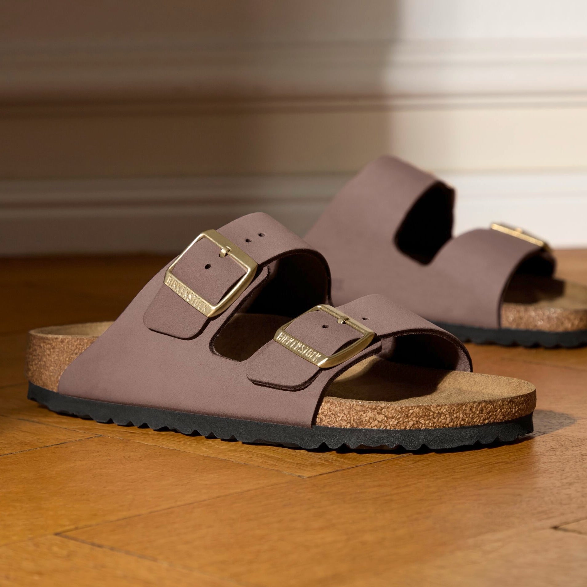 Birkenstock Arizona faded purple nubuck