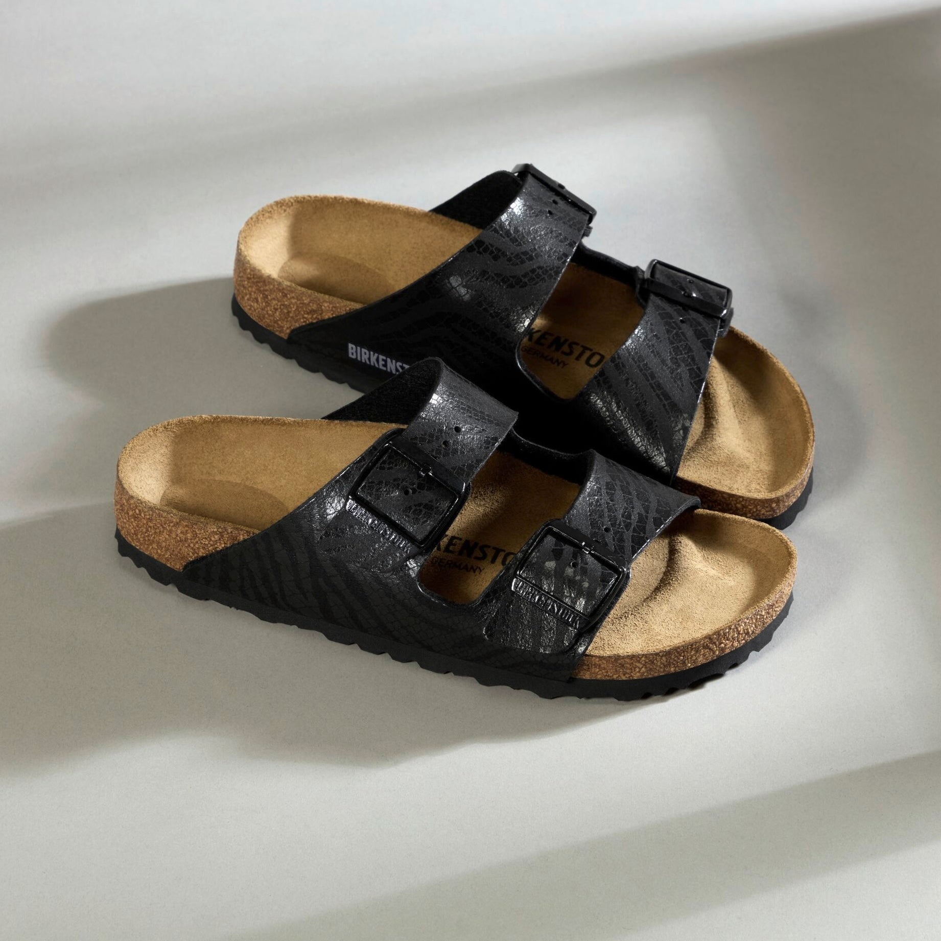 Birkenstock Arizona silky zebra black Birkibuc