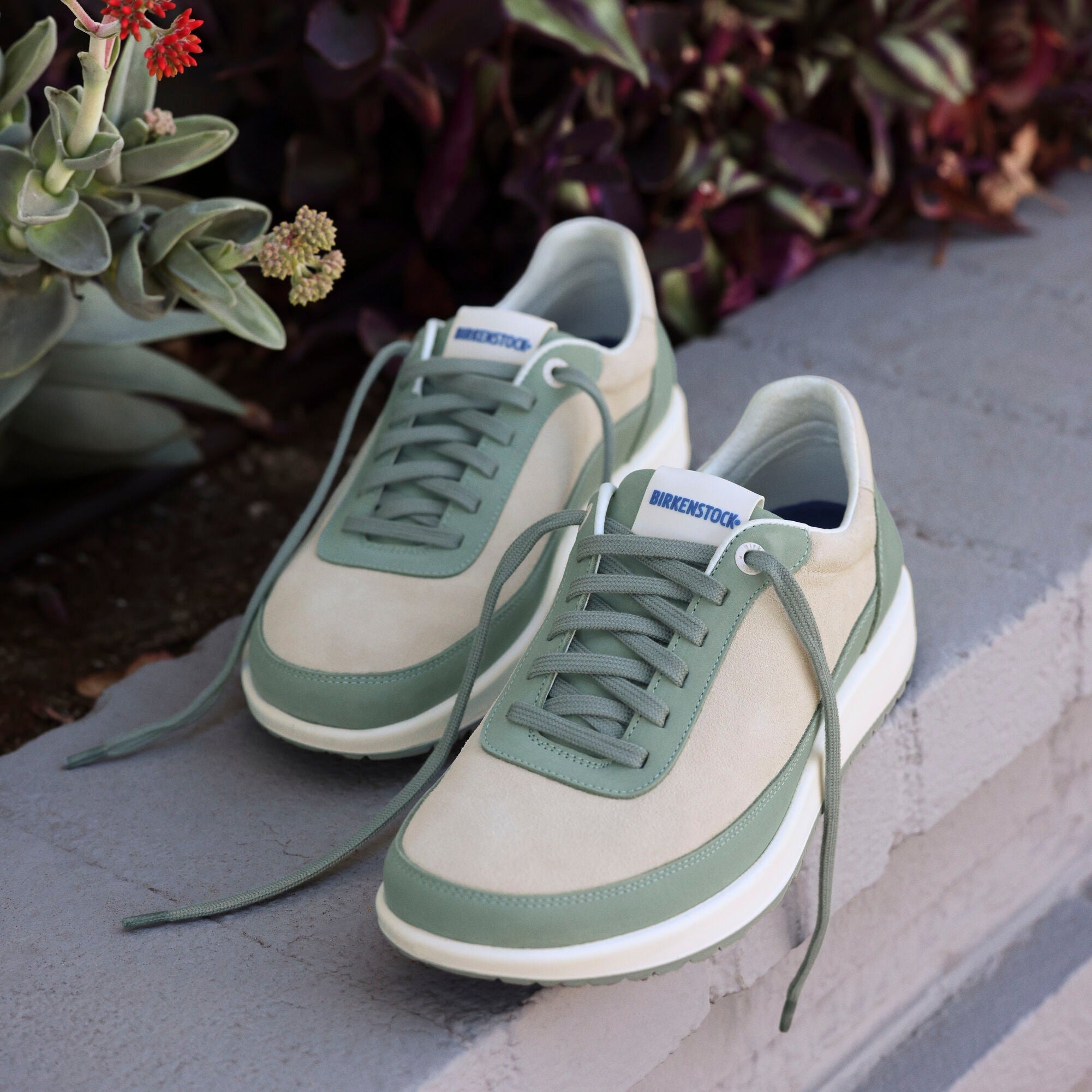 Birkenstock Honnef City pure sage nubuck/antique white suede