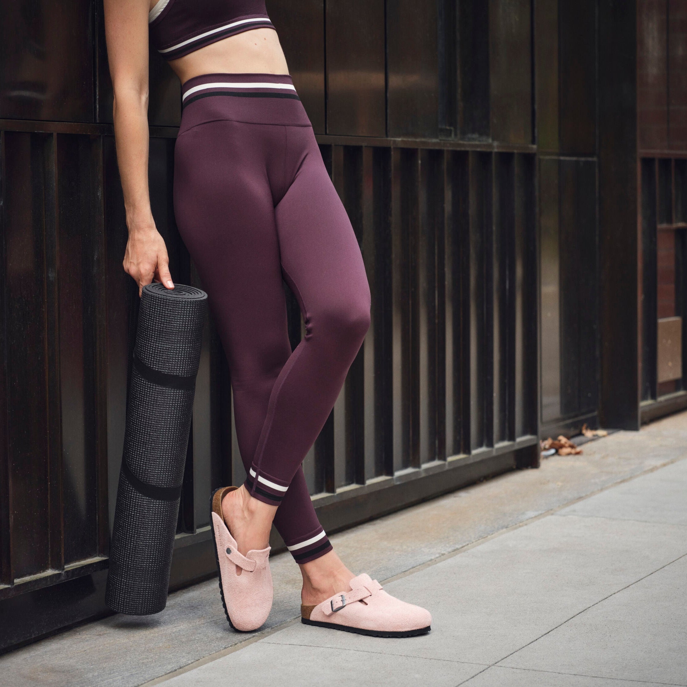 Birkenstock Boston pink clay suede