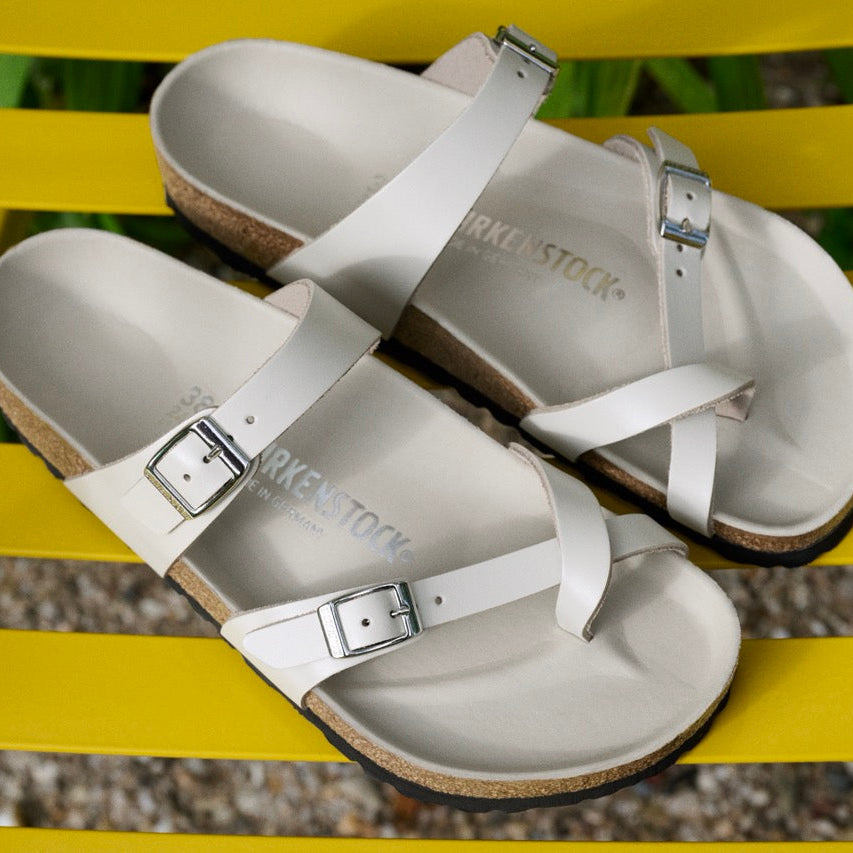 Birkenstock Mayari Hex amalfi oyster leather