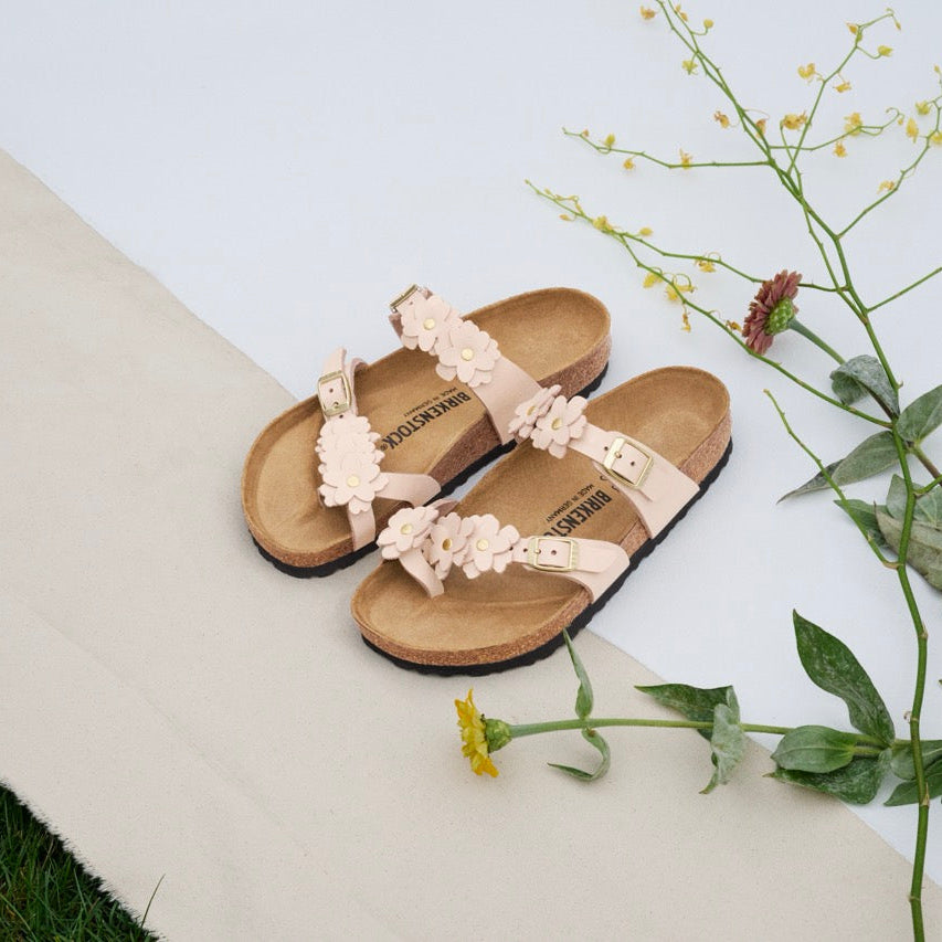 Birkenstock Mayari Flowers light rose leather