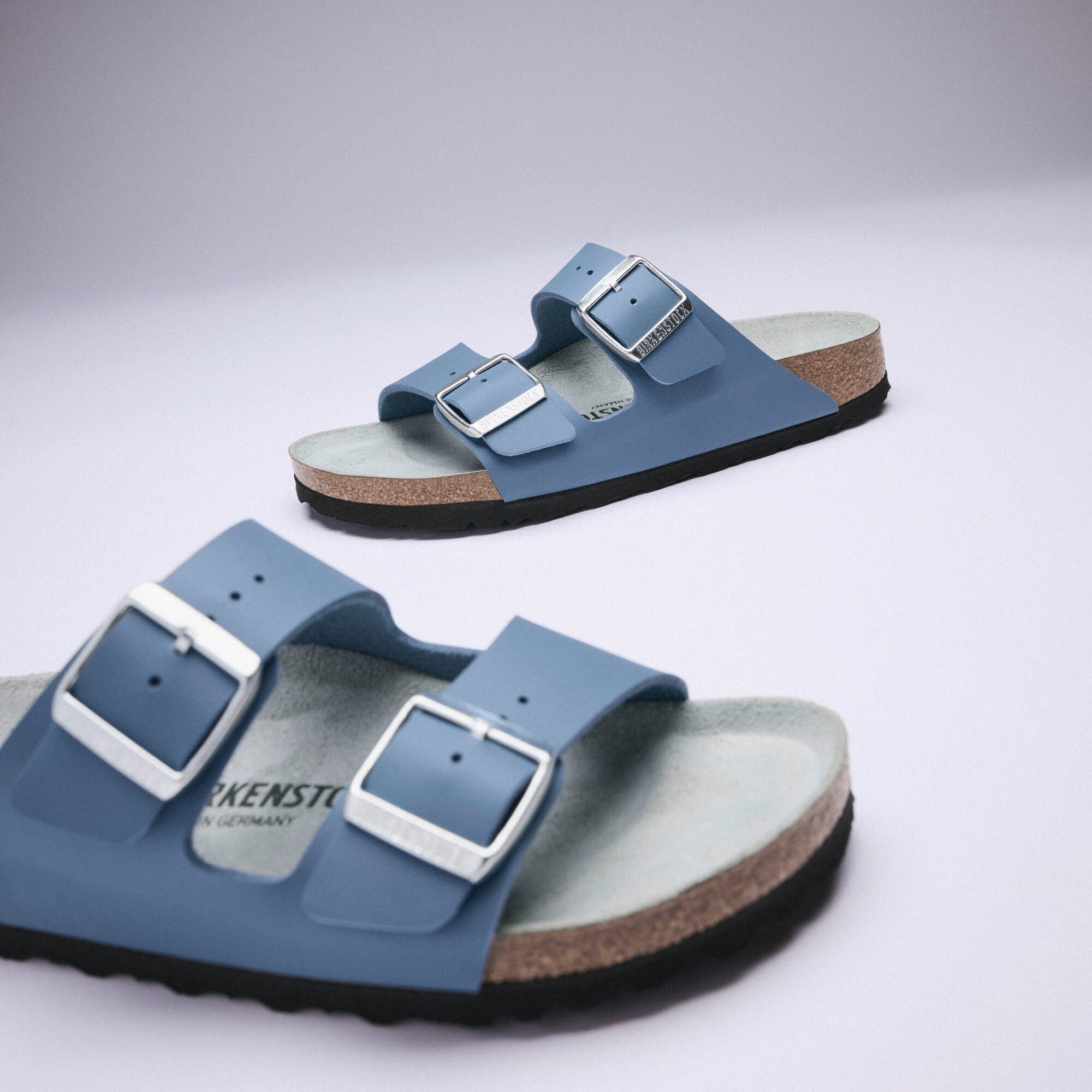 Birkenstock Arizona basalt gray Birko-Flor tonal
