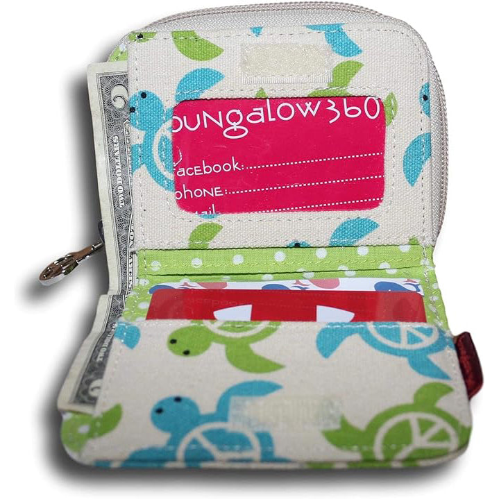 Bungalow 360 Billfold Wallet sea turtle