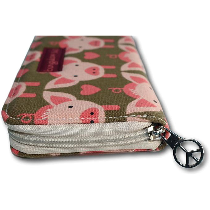 Bungalow 360 Zip Around Wallet pig