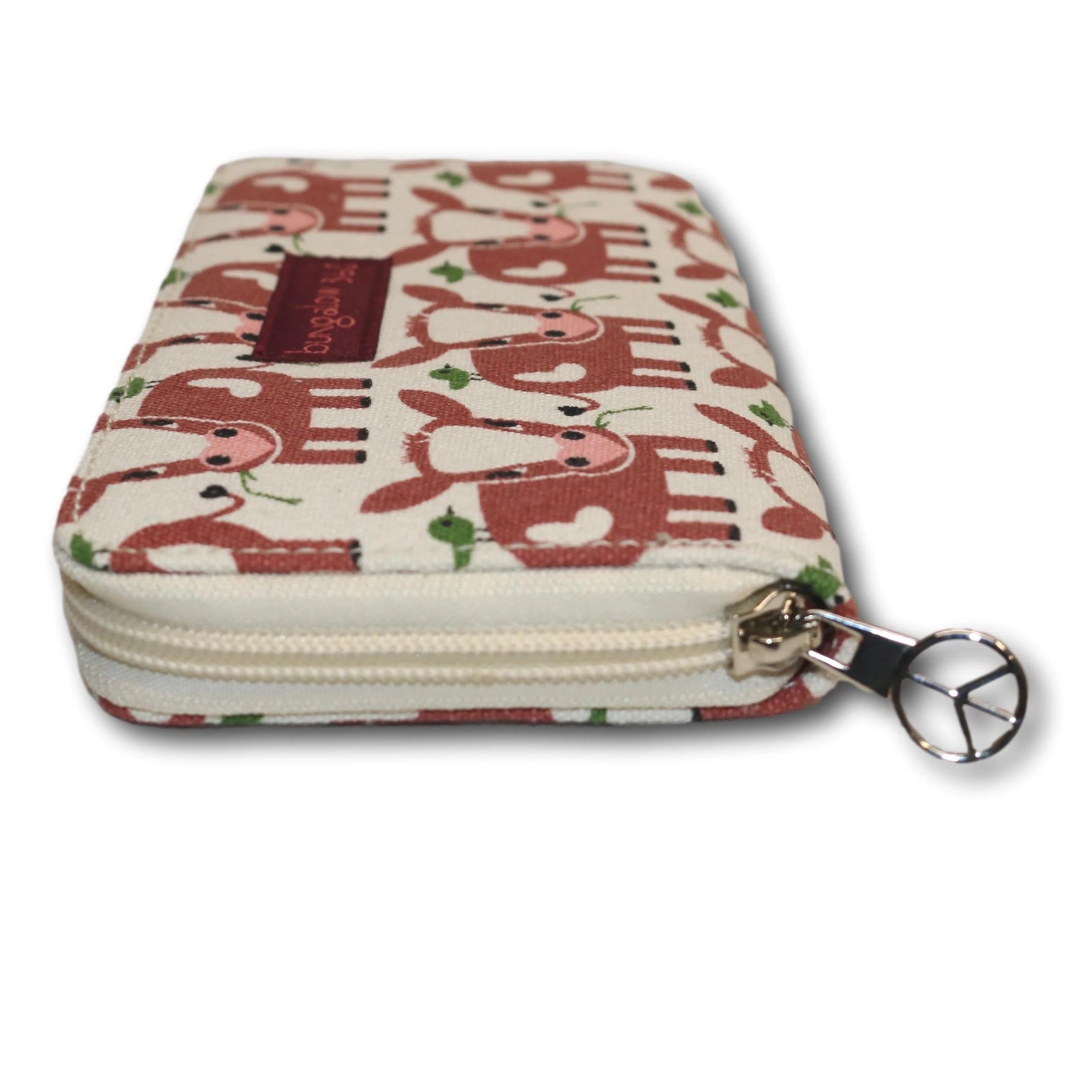 Bungalow 360 Zip Around Wallet cow
