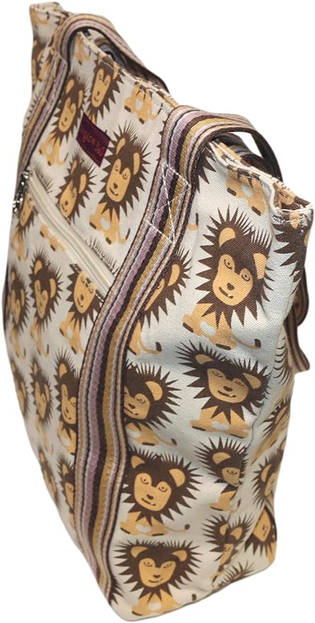 Bungalow 360 Striped Tote lion