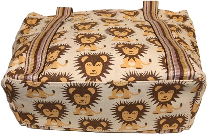 Bungalow 360 Striped Tote lion