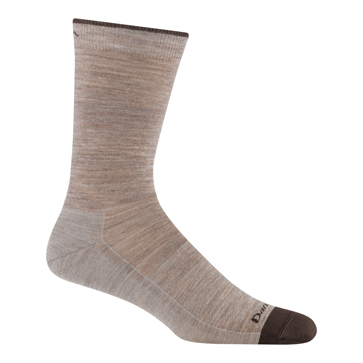 Darn Tough Men's Lifestyle Solid Crew Lightweight with No Cushion rye earth