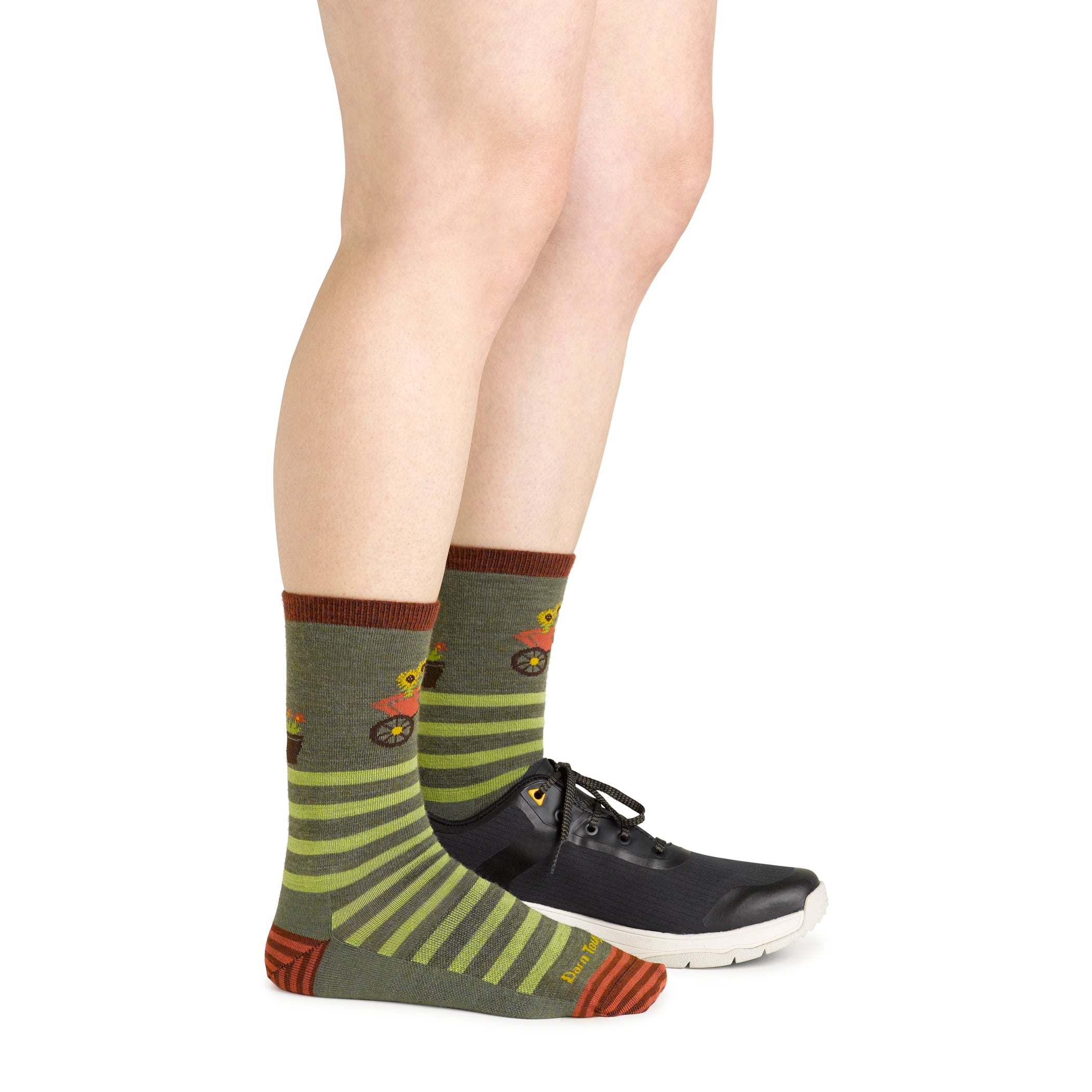 Darn Tough Women's Lifestyle Animal Haus Crew Lightweight with No Cushion herb